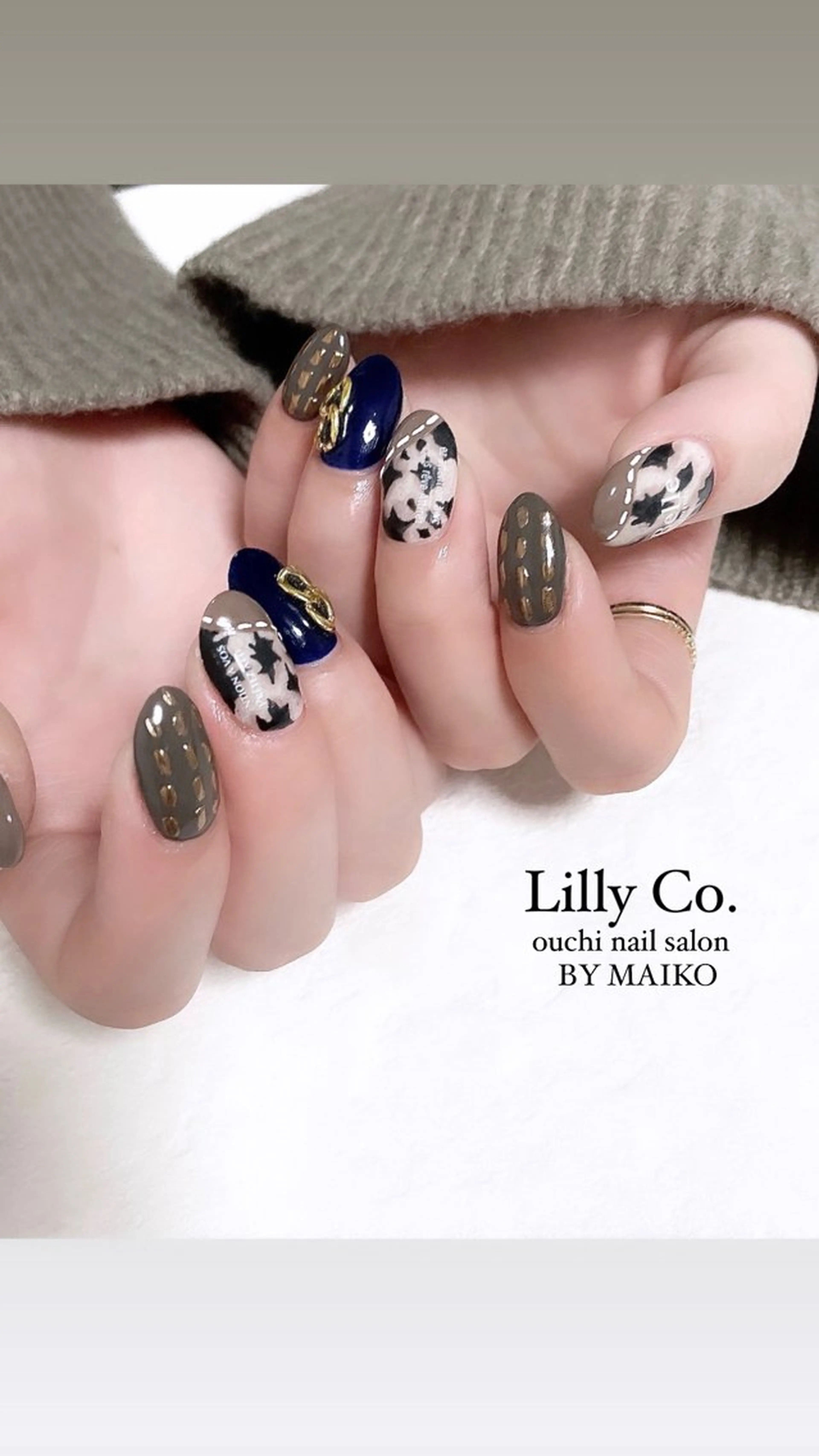 ネイル アニマル柄 ハンドネイル ハンドケア Lilly Co.のネイルデザイン