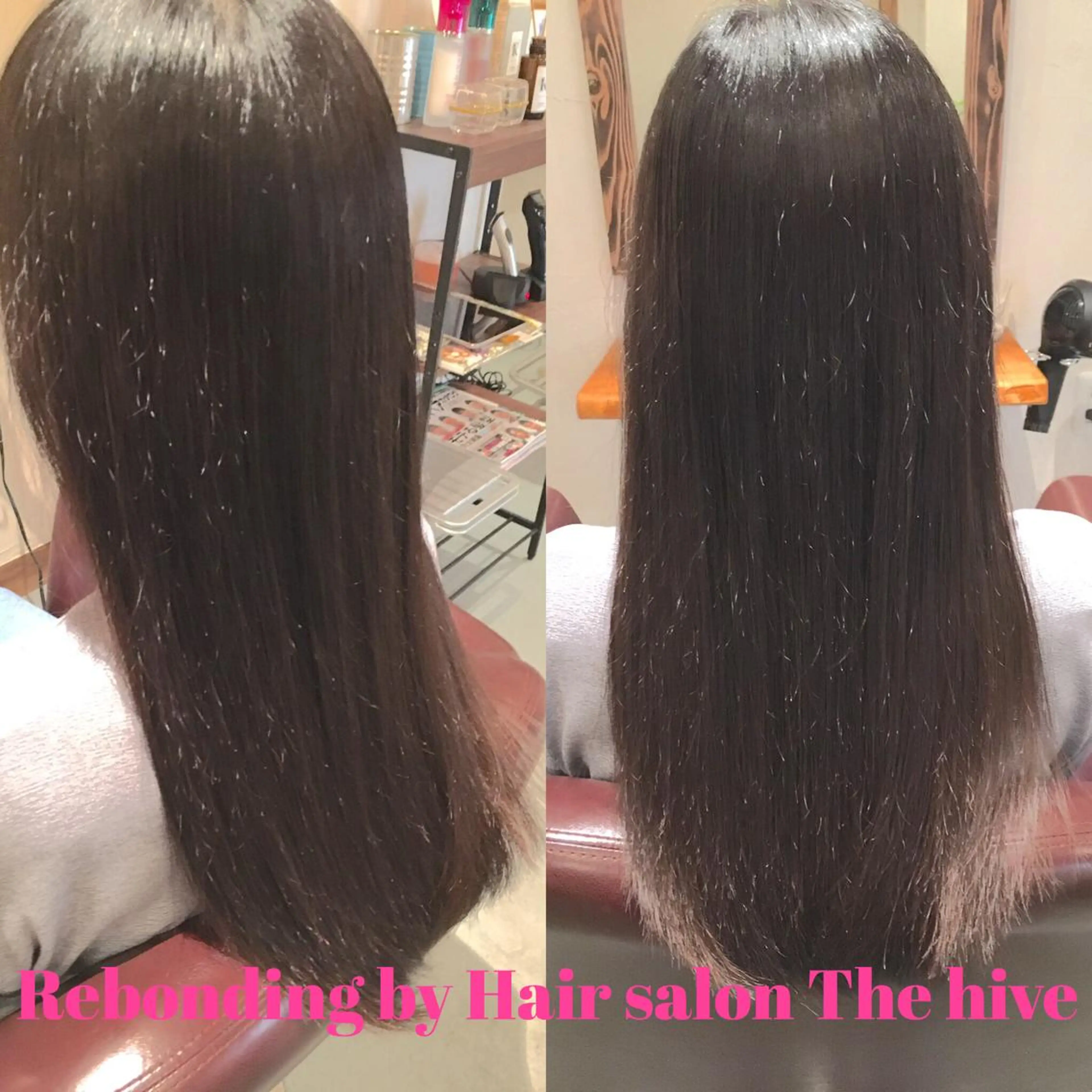 ロング パーマ 縮毛矯正 Hair salon The  hiveのヘアスタイル