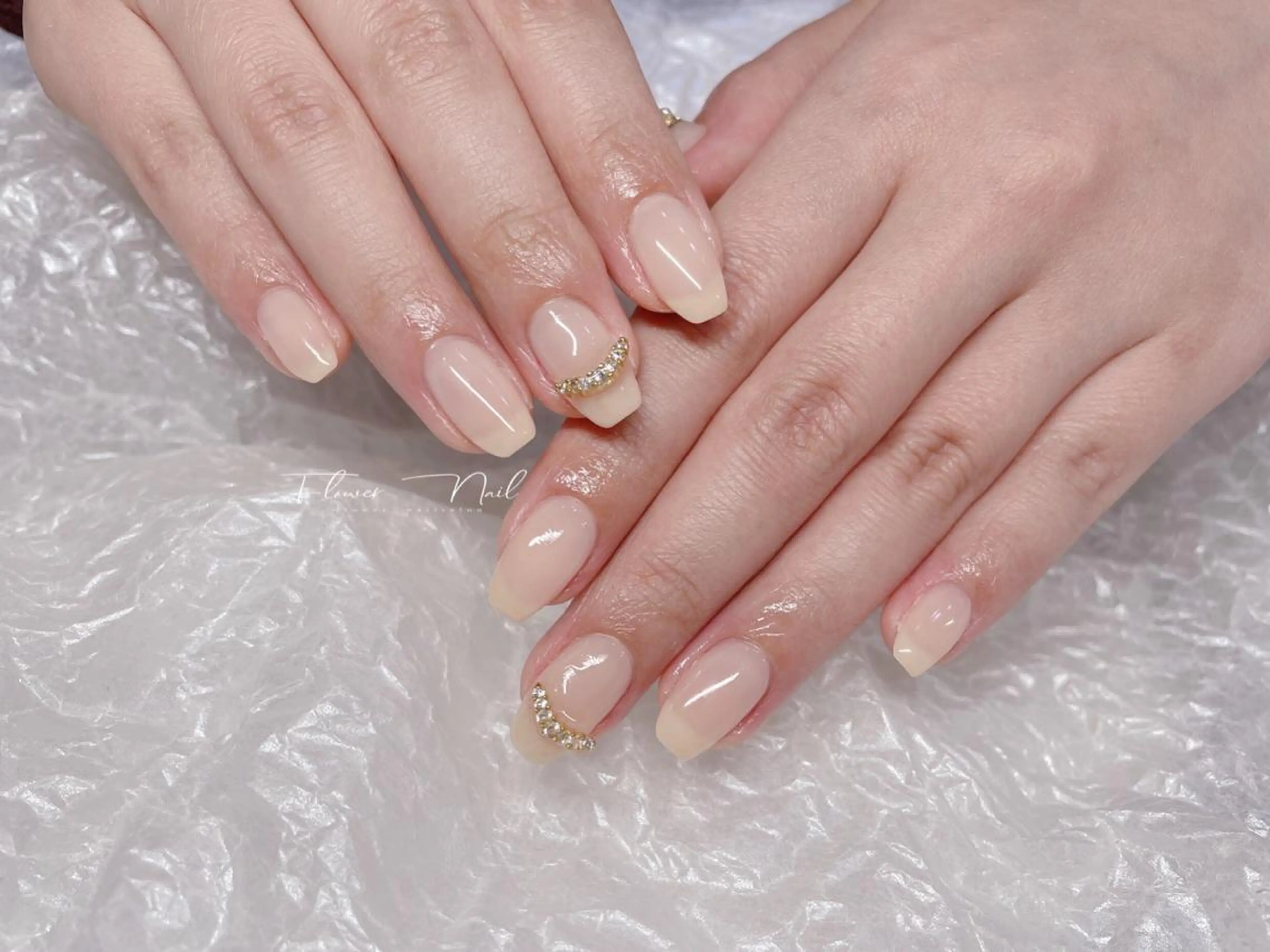 ネイル ストーンネイル Flower nailのネイルデザイン