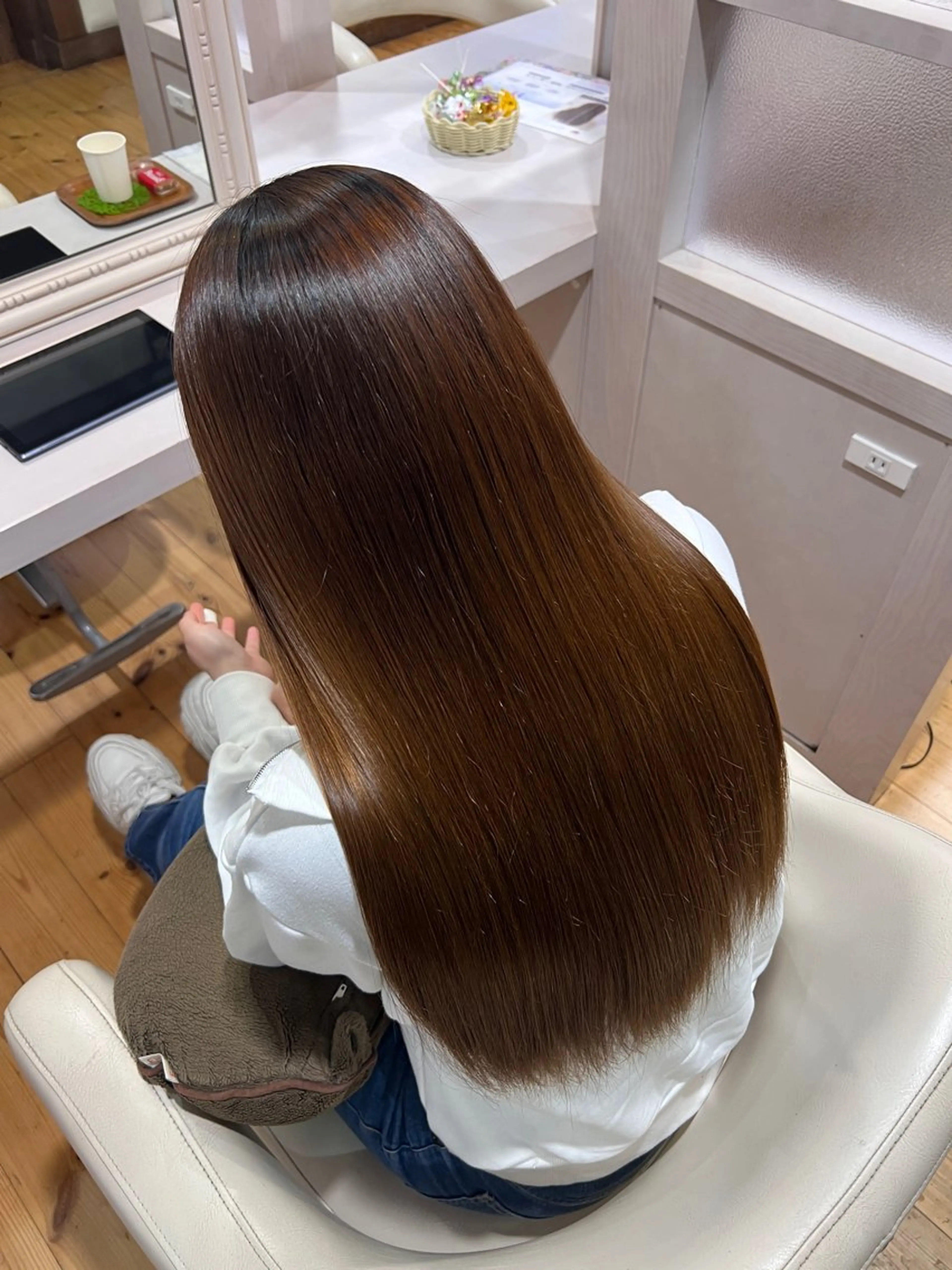 ロング カット ヘアカラー 佐藤 翔空【艶 カラー/縮毛矯正】のヘアスタイル