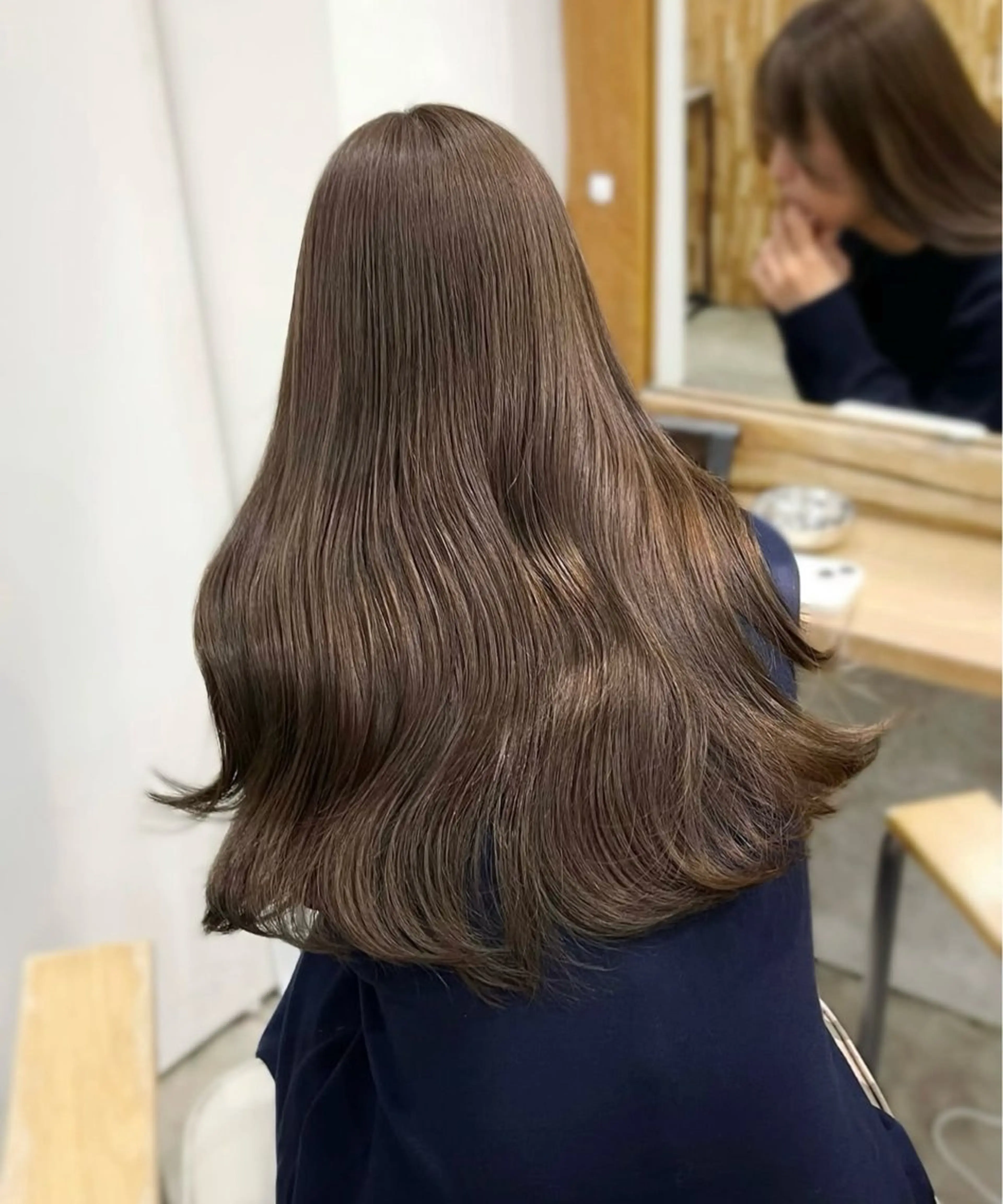 ロング カラー ベージュカラー ヘアカラー カットモデル୨୧大阪 梅田タカシマリナ♡のヘアスタイル