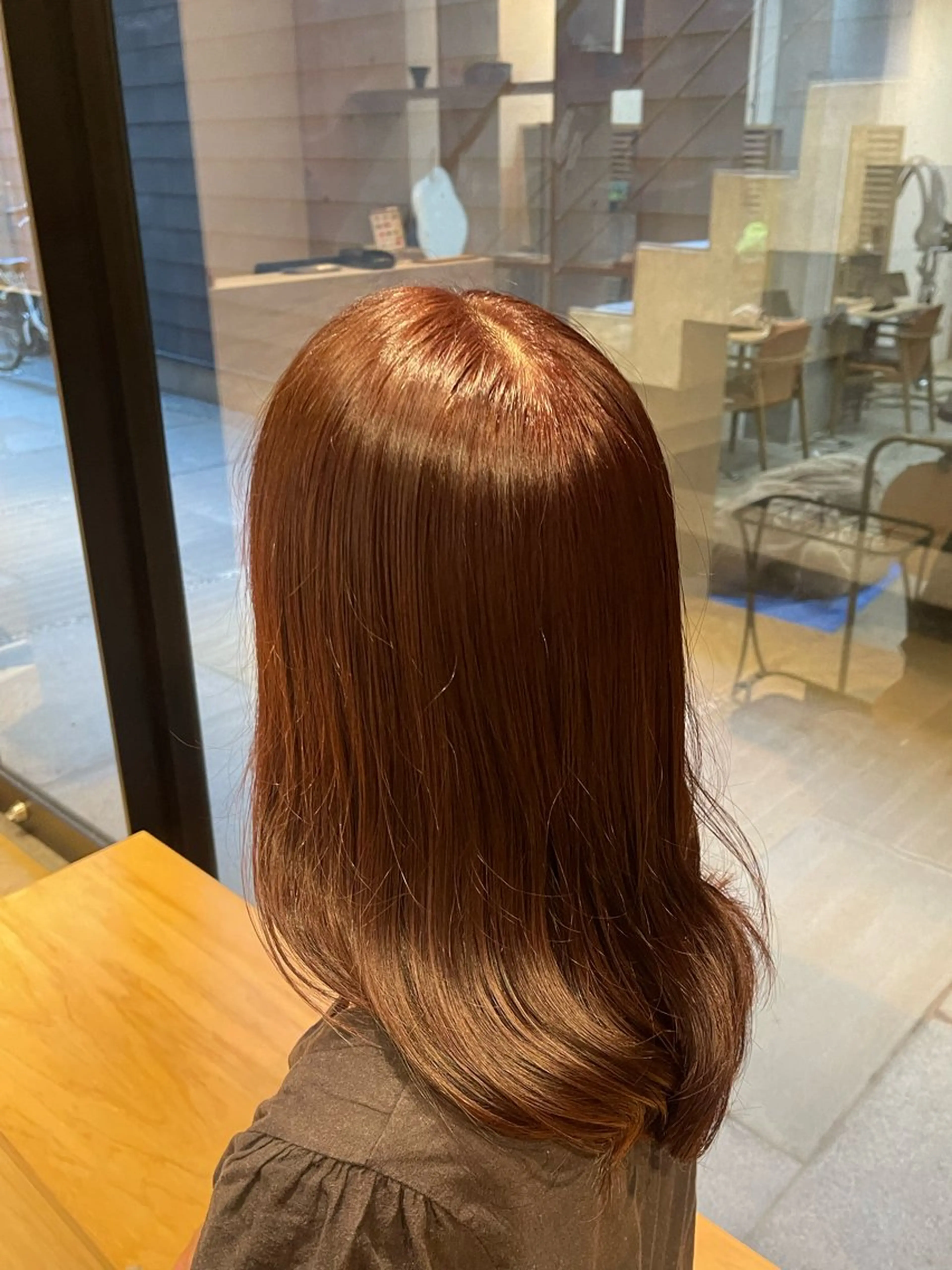 ミディアム カラー ヘアカラー トリートメント 愛莉/ラベンダー/ ベージュ/ブラウンのヘアスタイル