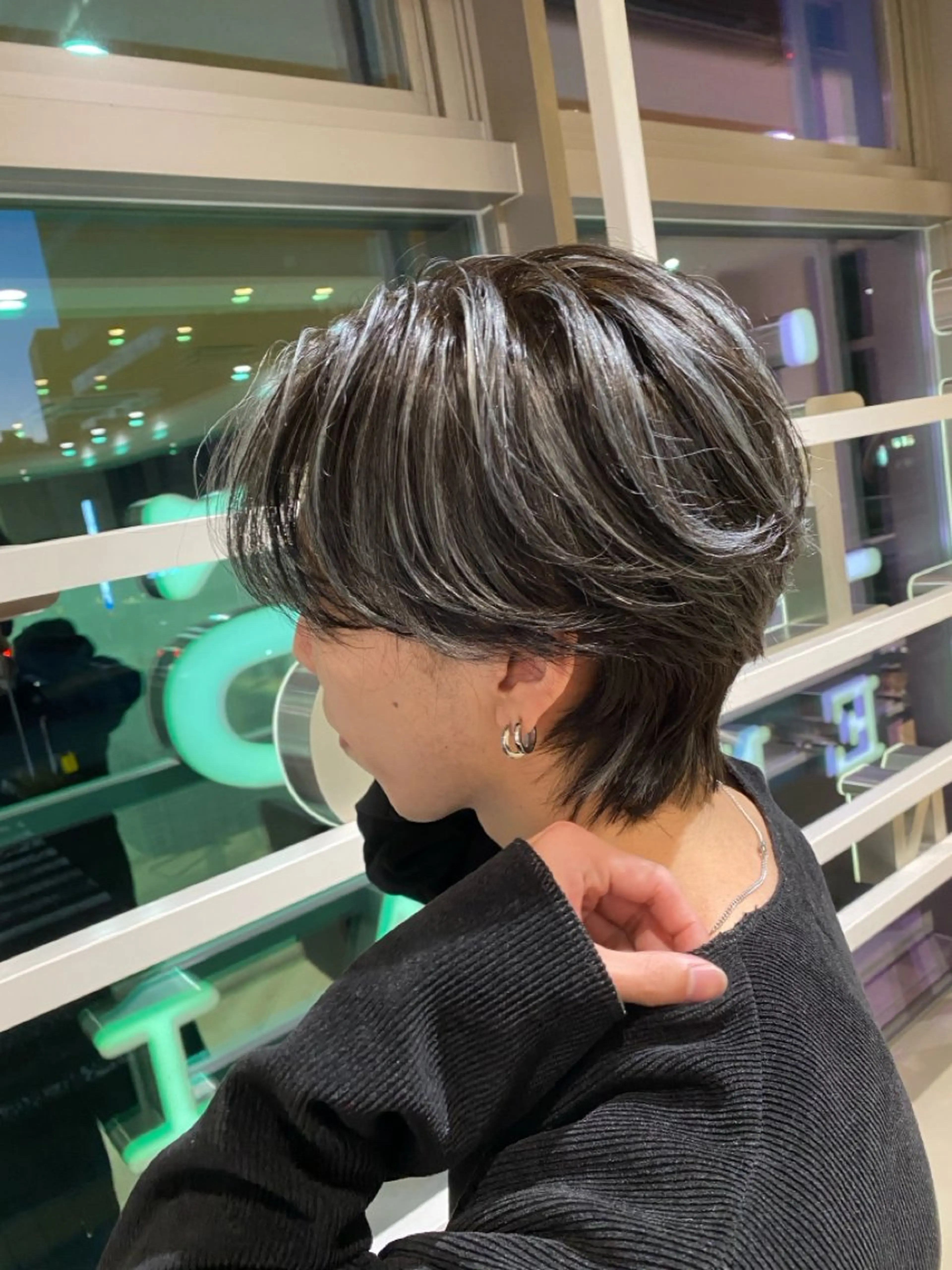 ショート カラー カット ヘアカラー メンズ特化/フェザー /パーマ/伊勢元のヘアスタイル