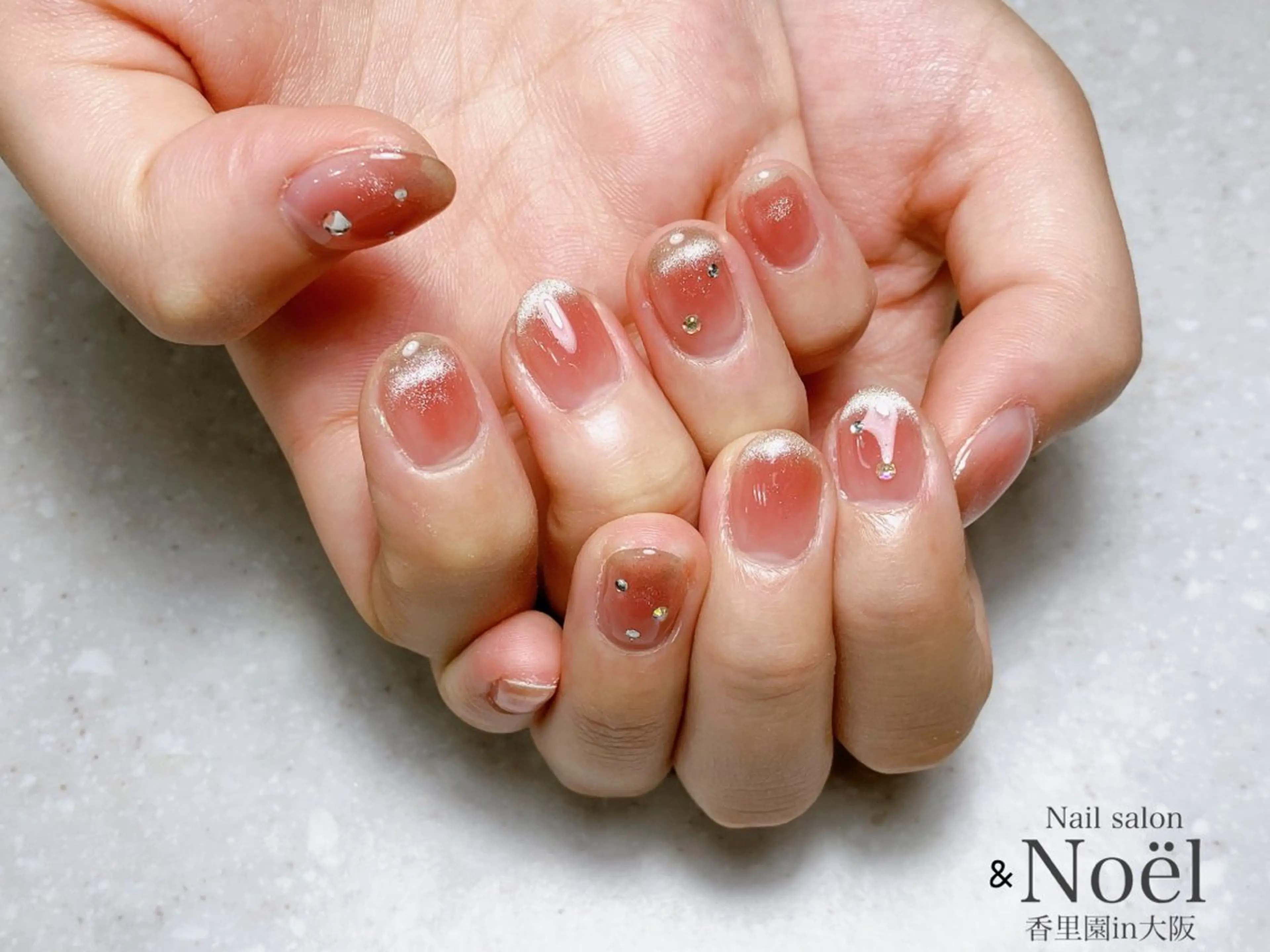 ネイル グラデーション マグネットネイル ハンドネイル Nailsalon Noël所属・Nailsalon ＆Noelのネイルデザイン