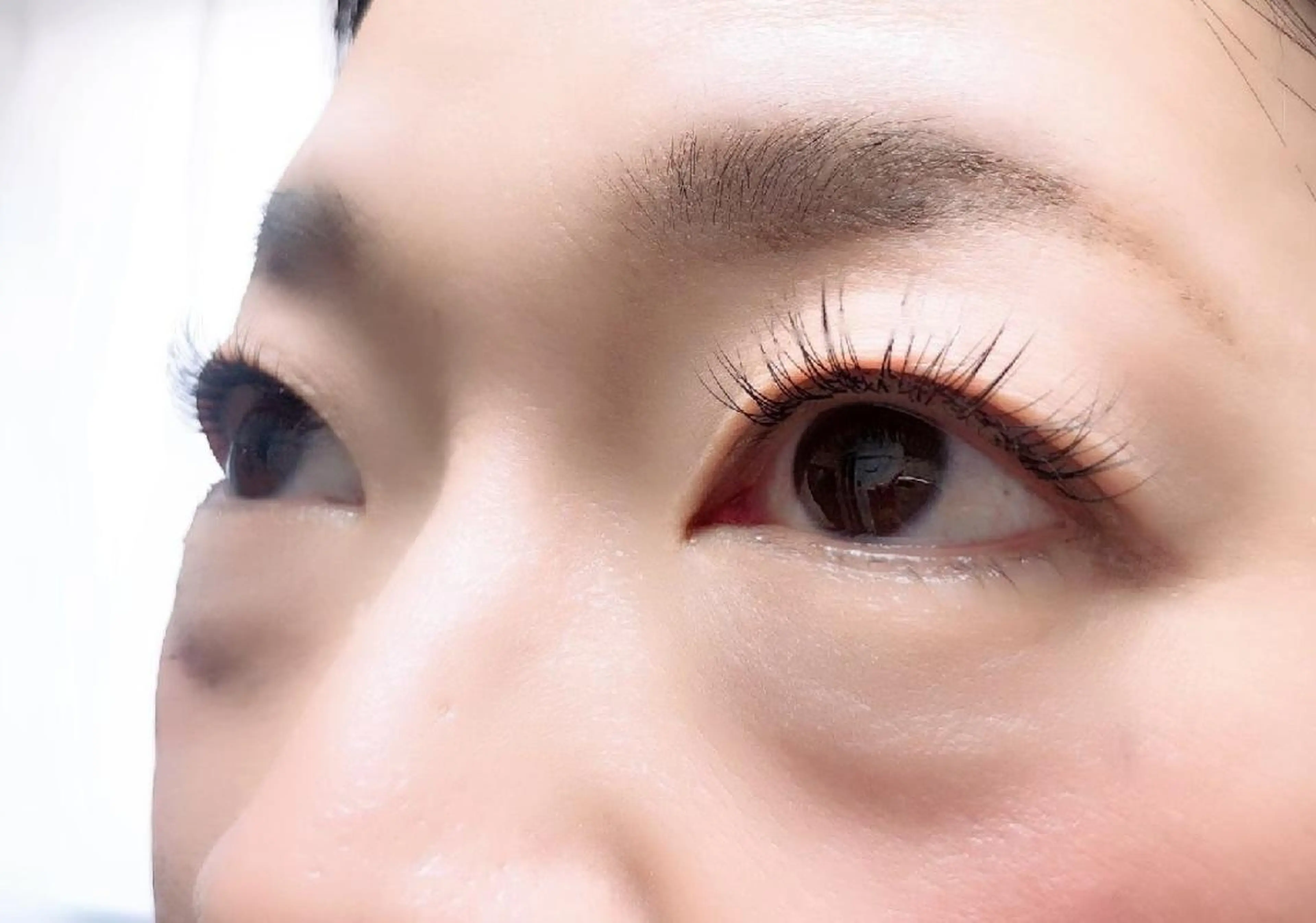 マツエク・マツパ 付け放題 フラットラッシュ ナチュラル まつげパーマ 一重×まつ毛パーマ マツエク 吉岡 ゆうなのマツエク・マツパデザイン