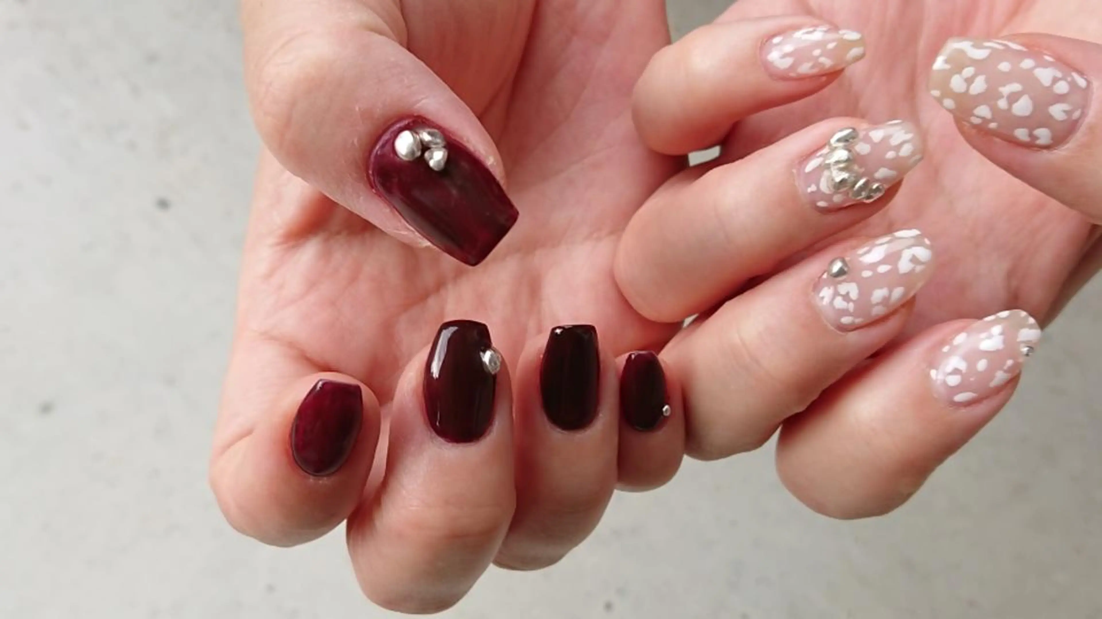 ネイル アニマル柄 ハンドネイル shellnail さなえのネイルデザイン