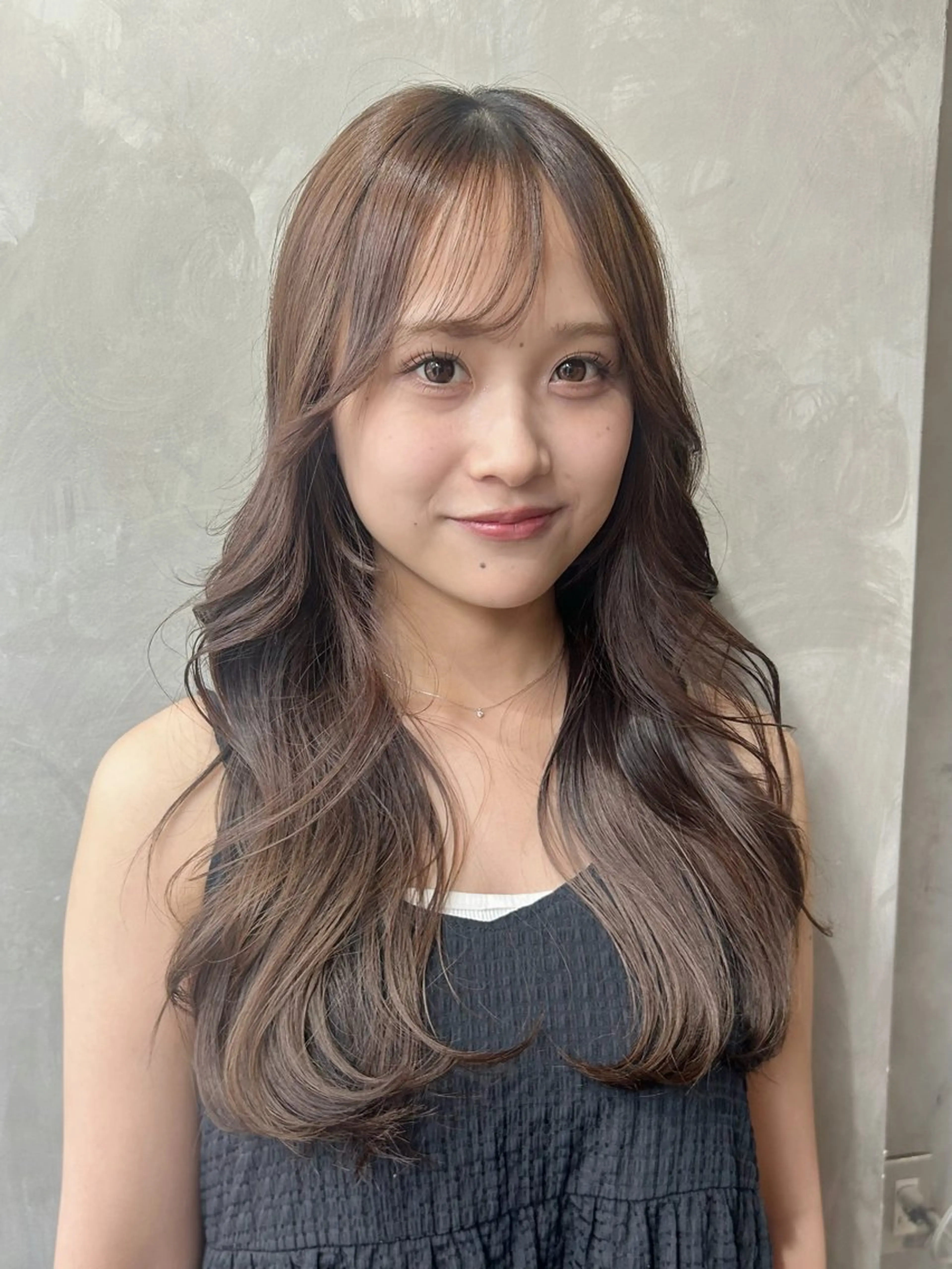 ロング カラー 韓国風ヘア カット ヘアカラー トリートメント RINO/似合わせ /女性専用𖧷のヘアスタイル