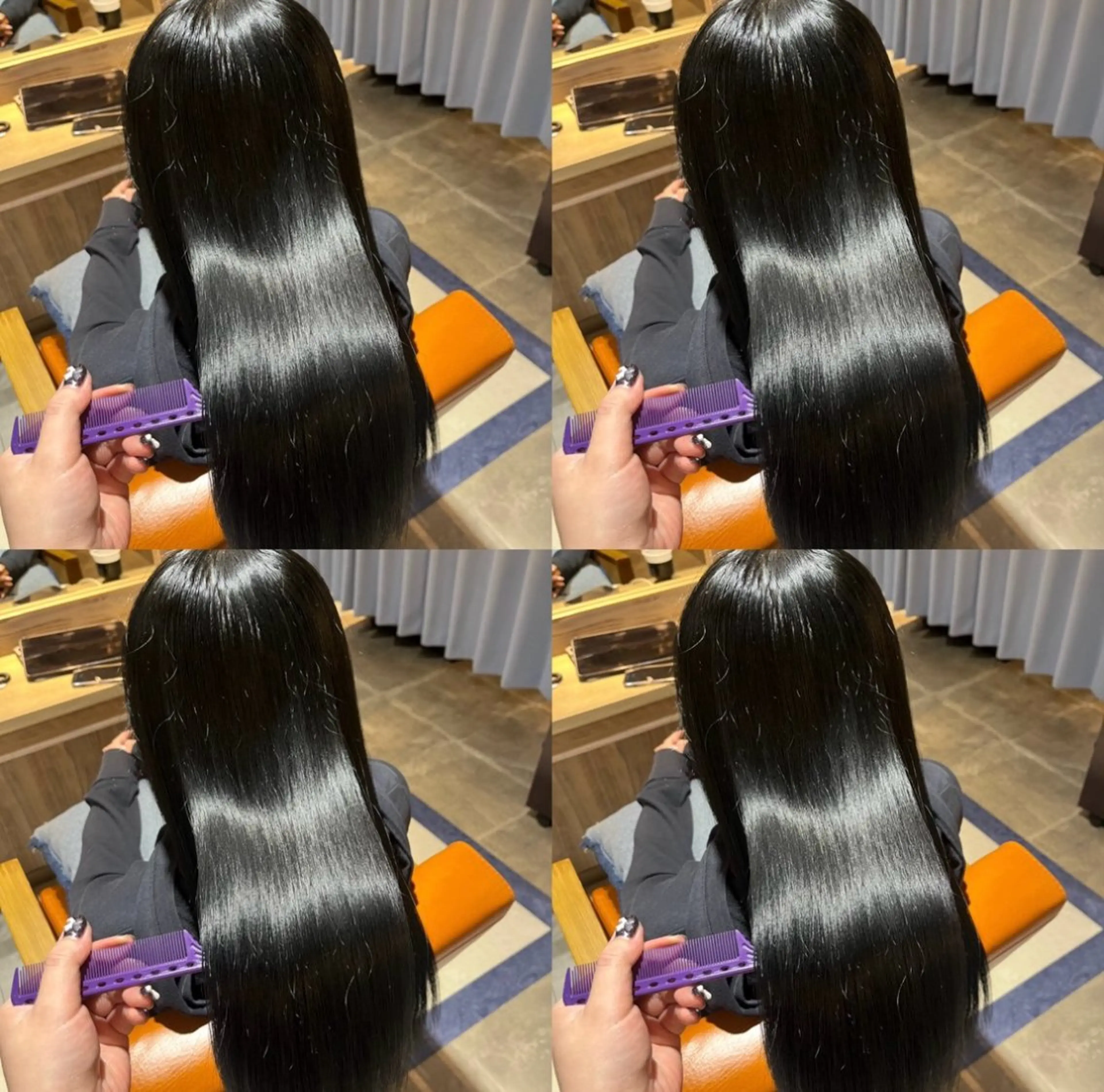 ロング カラー ヘアカラー トリートメント 髪質改善 /絹髪🫧ゆたかのヘアスタイル