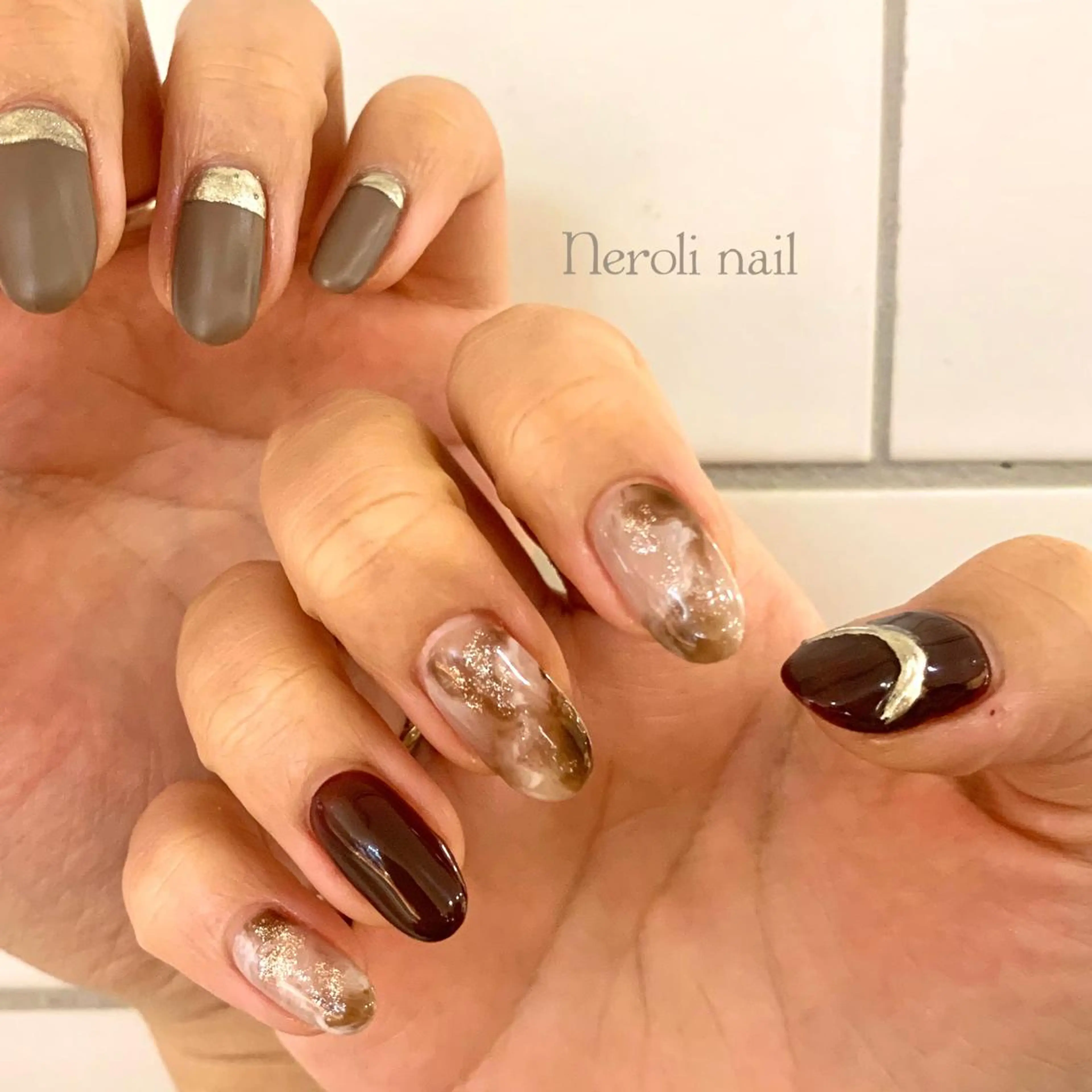 セミロング Neroli nailのネイルデザイン