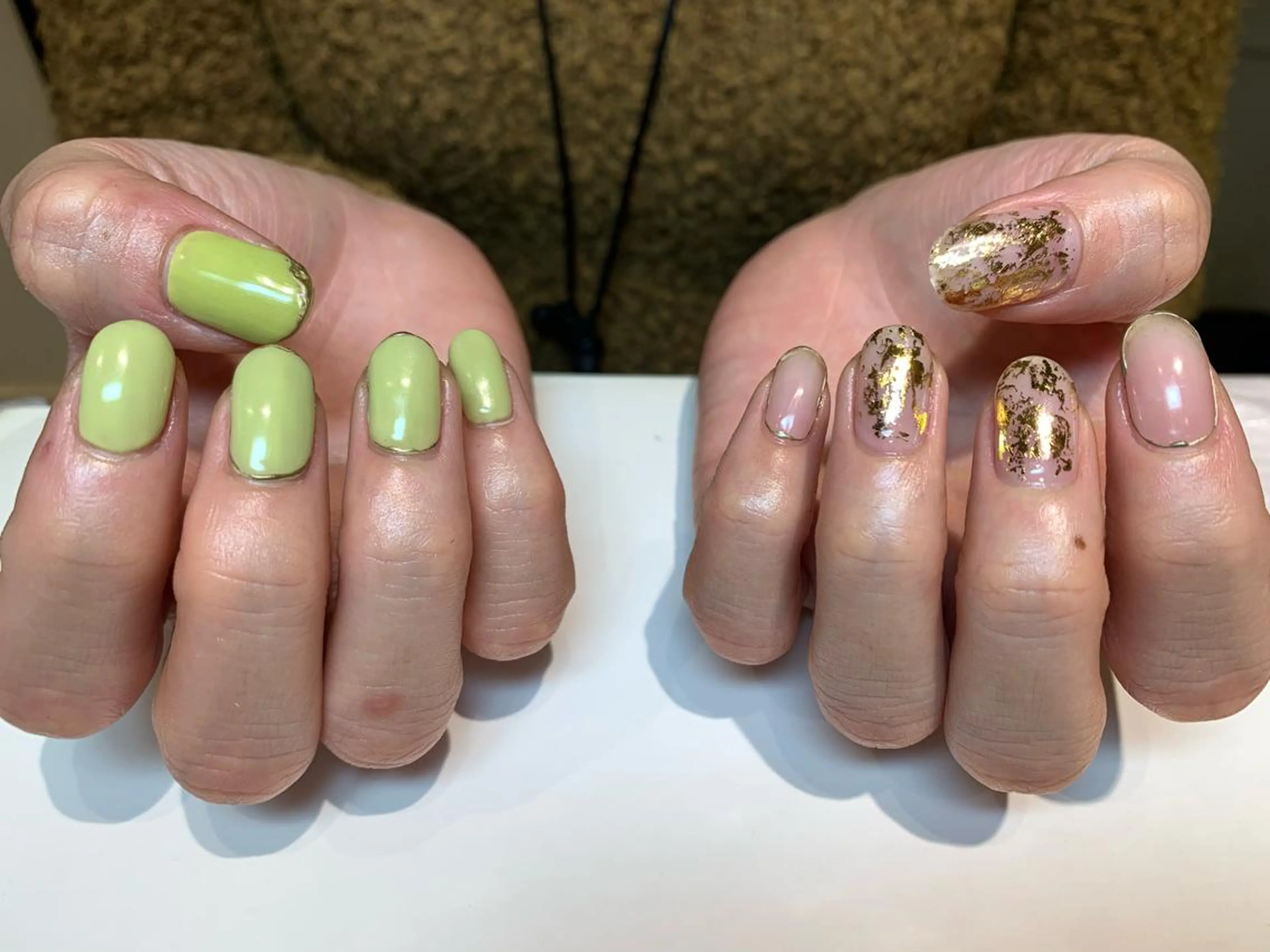 ネイル 持ち込み ニュアンスネイル Imyme mine Rioのネイルデザイン