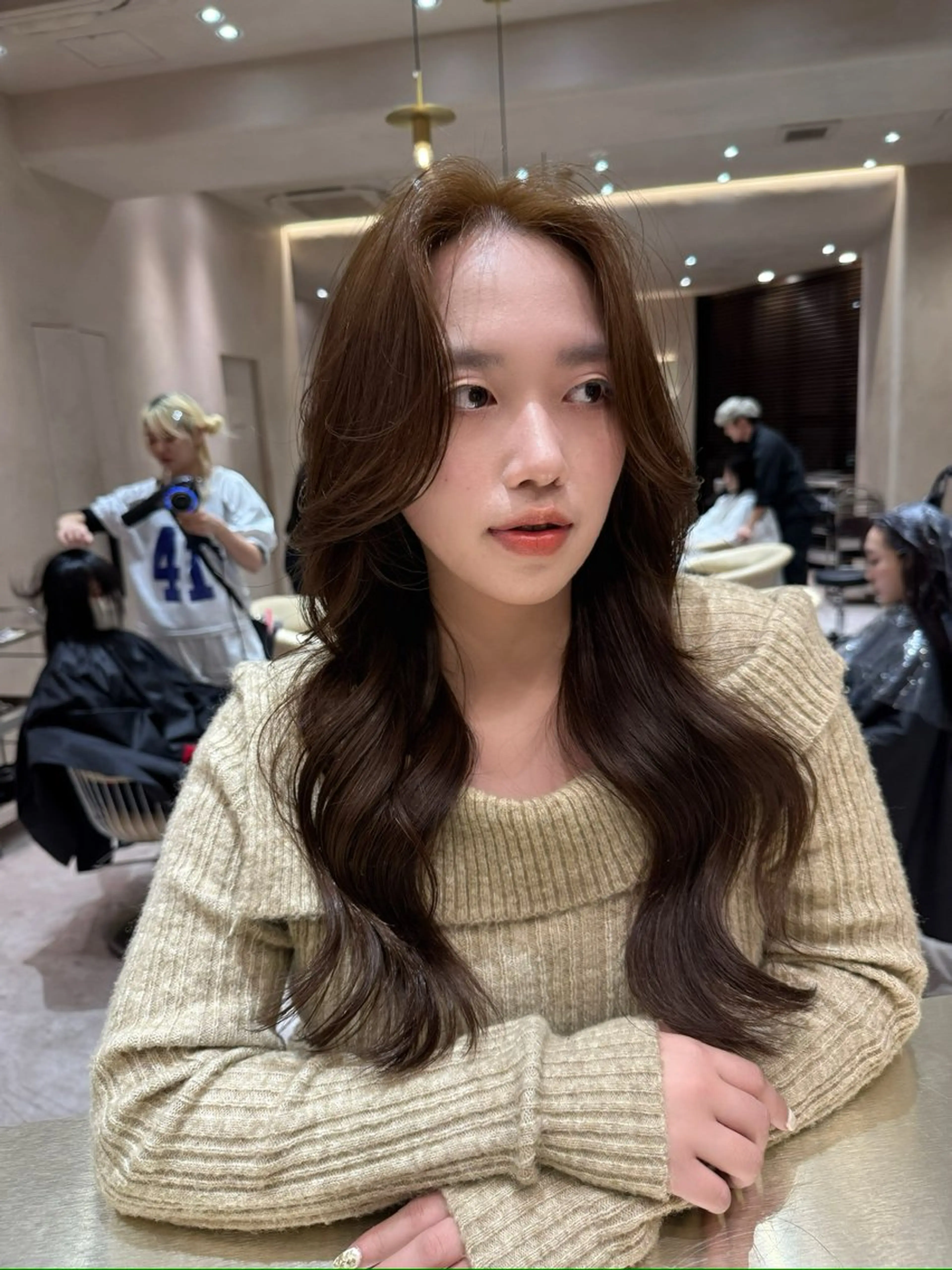 セミロング カット トリートメント 韓国ヘア/館林美容室 /髪質改善/涼のヘアスタイル