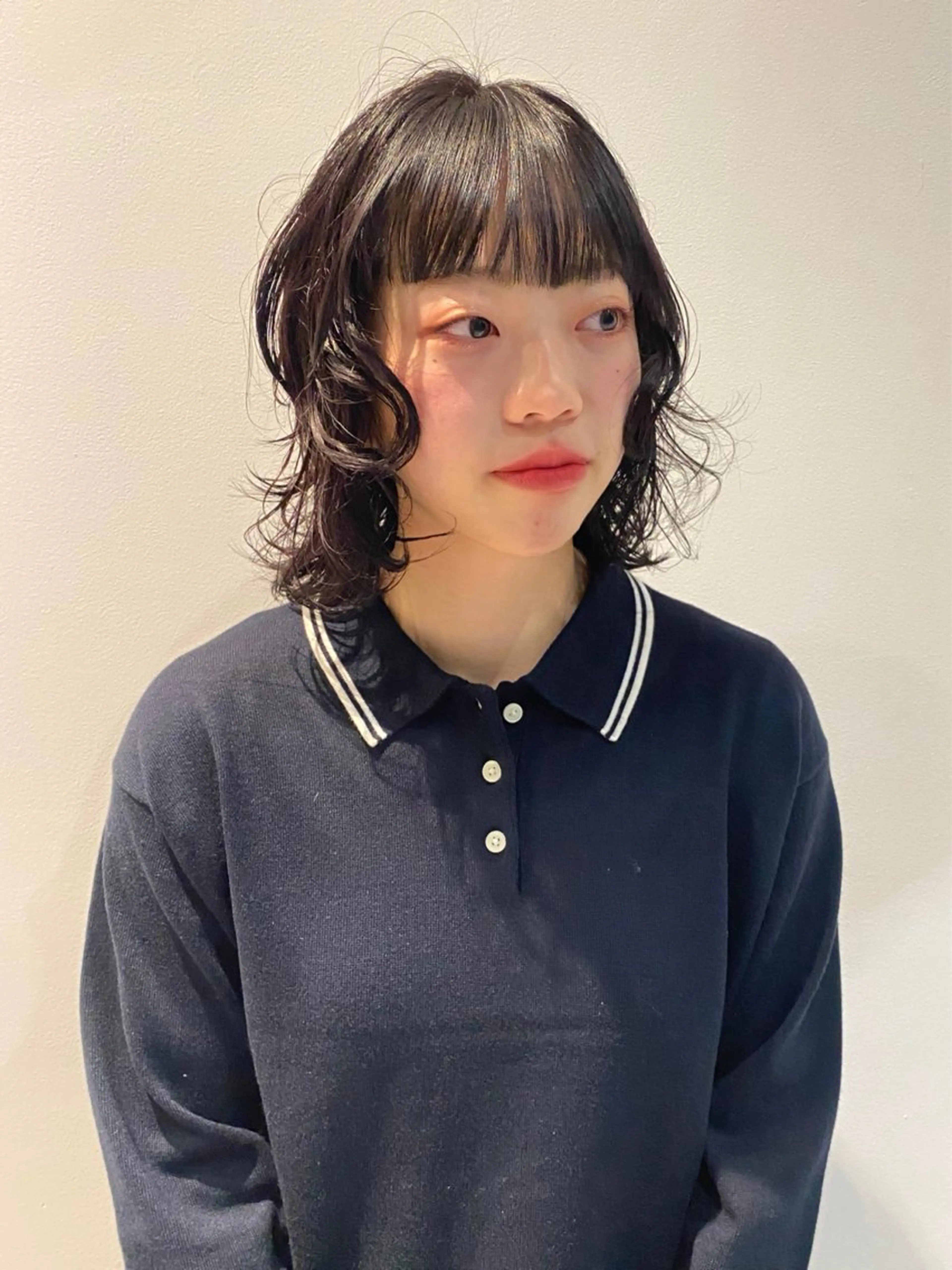 ミディアム カラー パーマ カット ヘアカラー パーマ トリートメント mai / linoah˚✧のヘアスタイル