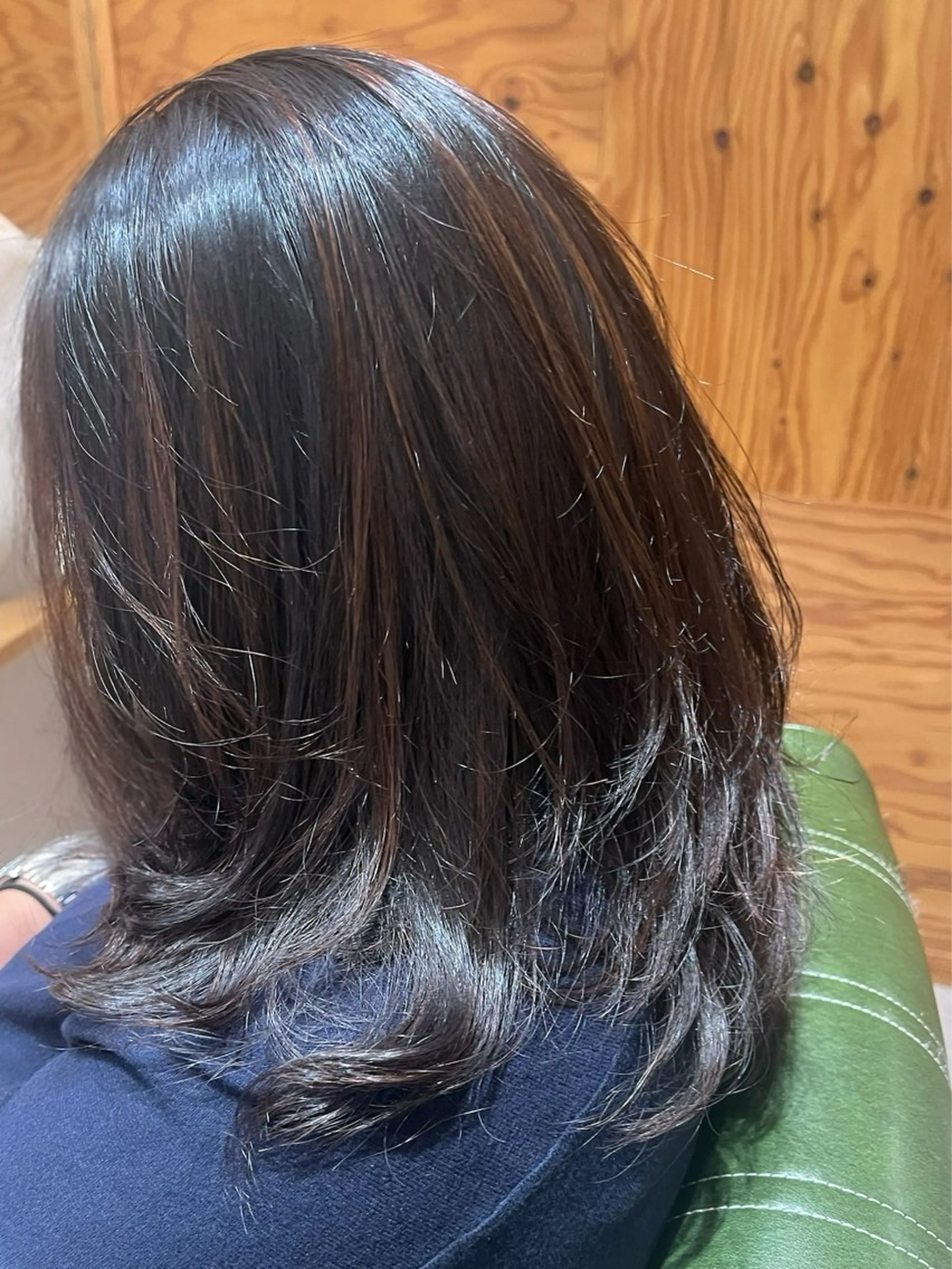 セミロング パーマ セミロングパーマ 髪質改善 縮毛矯正 デジタルパーマ 小野 ふみこのヘアスタイル