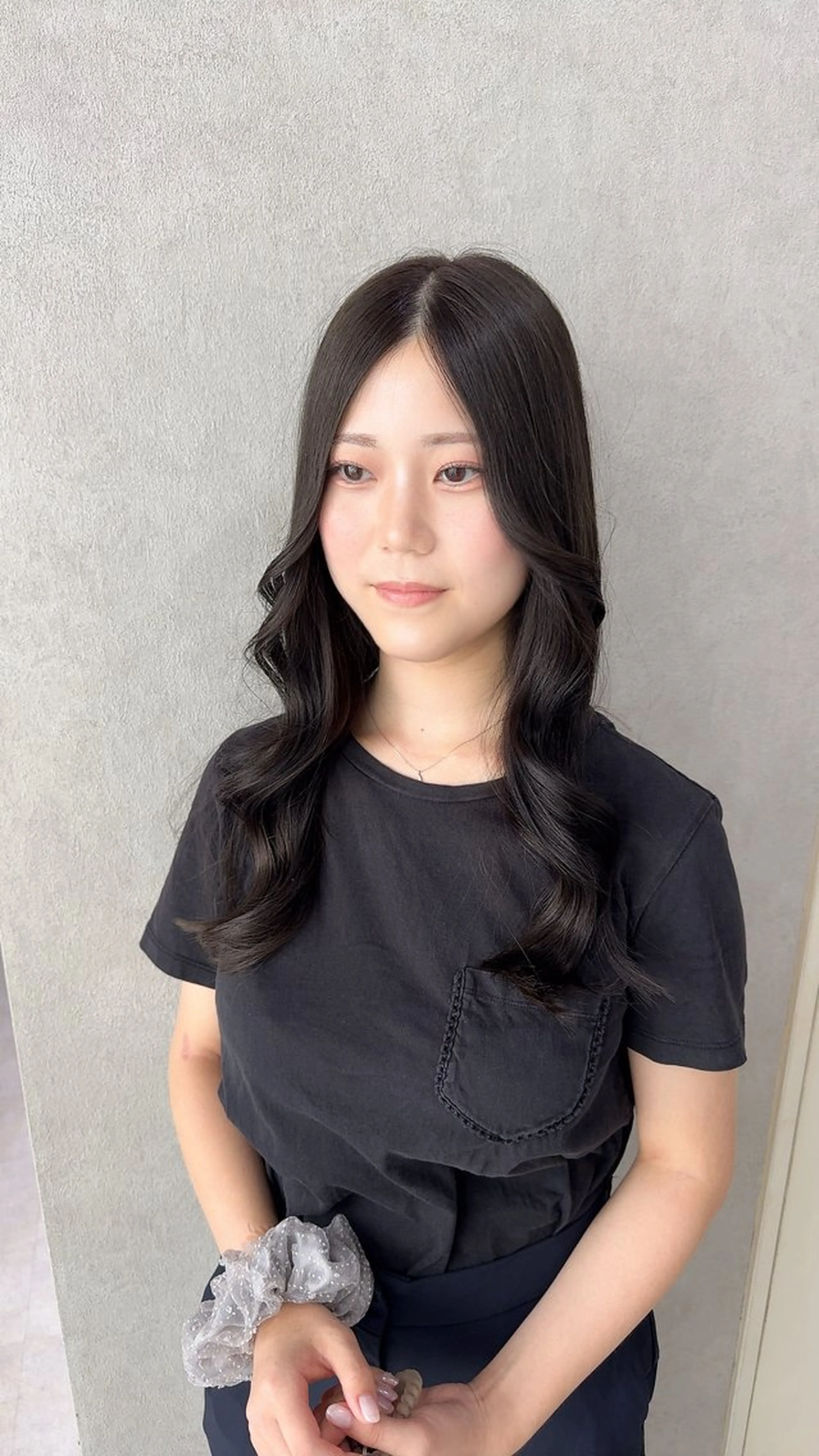 ロング カラー アッシュ アッシュブラウン ベージュカラー 黒髪 ブリーチ カット ヘアカラー トリートメント 赤み無し柔らかカラー 【梅田】madokaのヘアスタイル