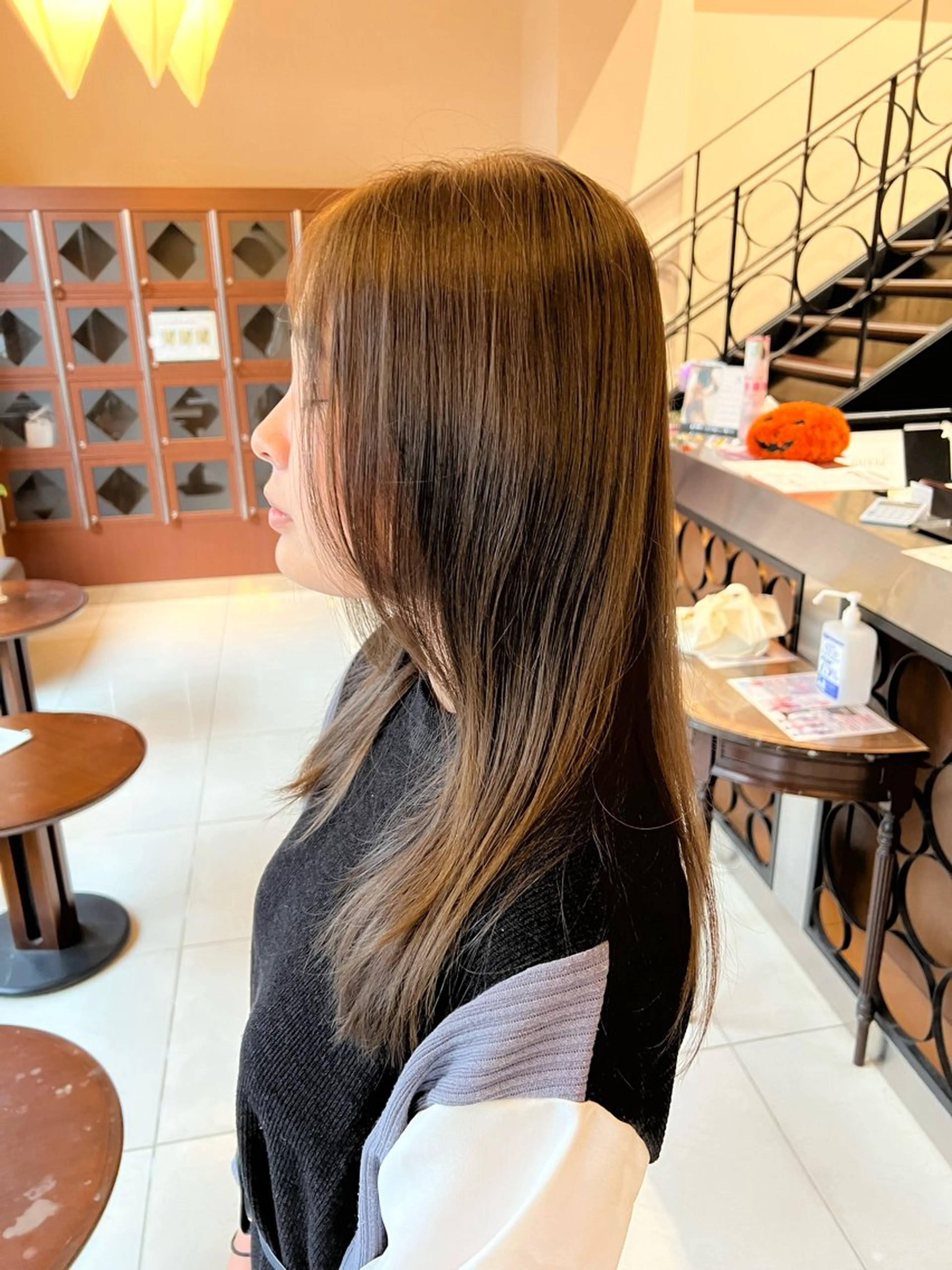 セミロング 安藤 伸一のヘアスタイル