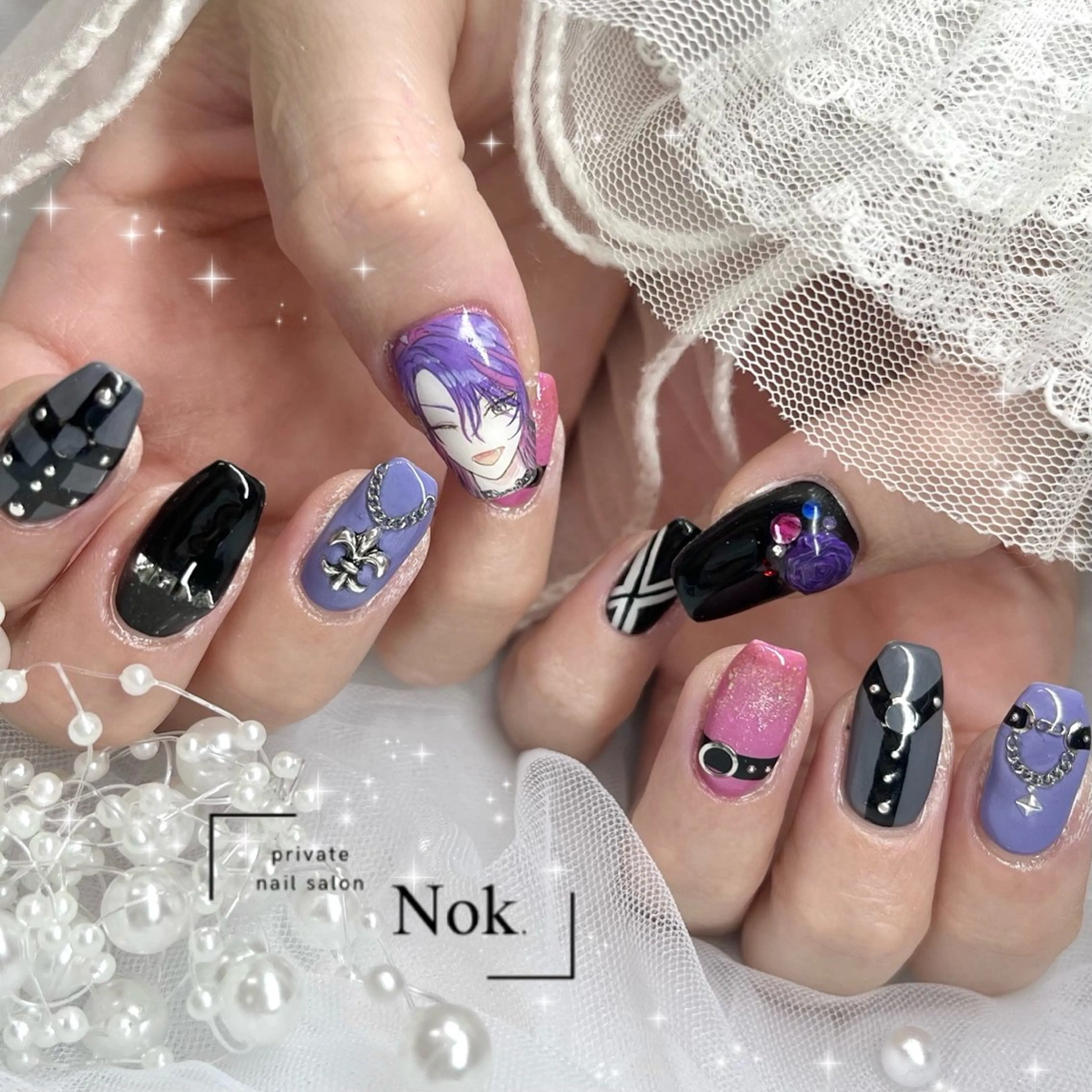 ネイル ハンドネイル 池袋痛ネイル Nok. 渡辺のネイルデザイン