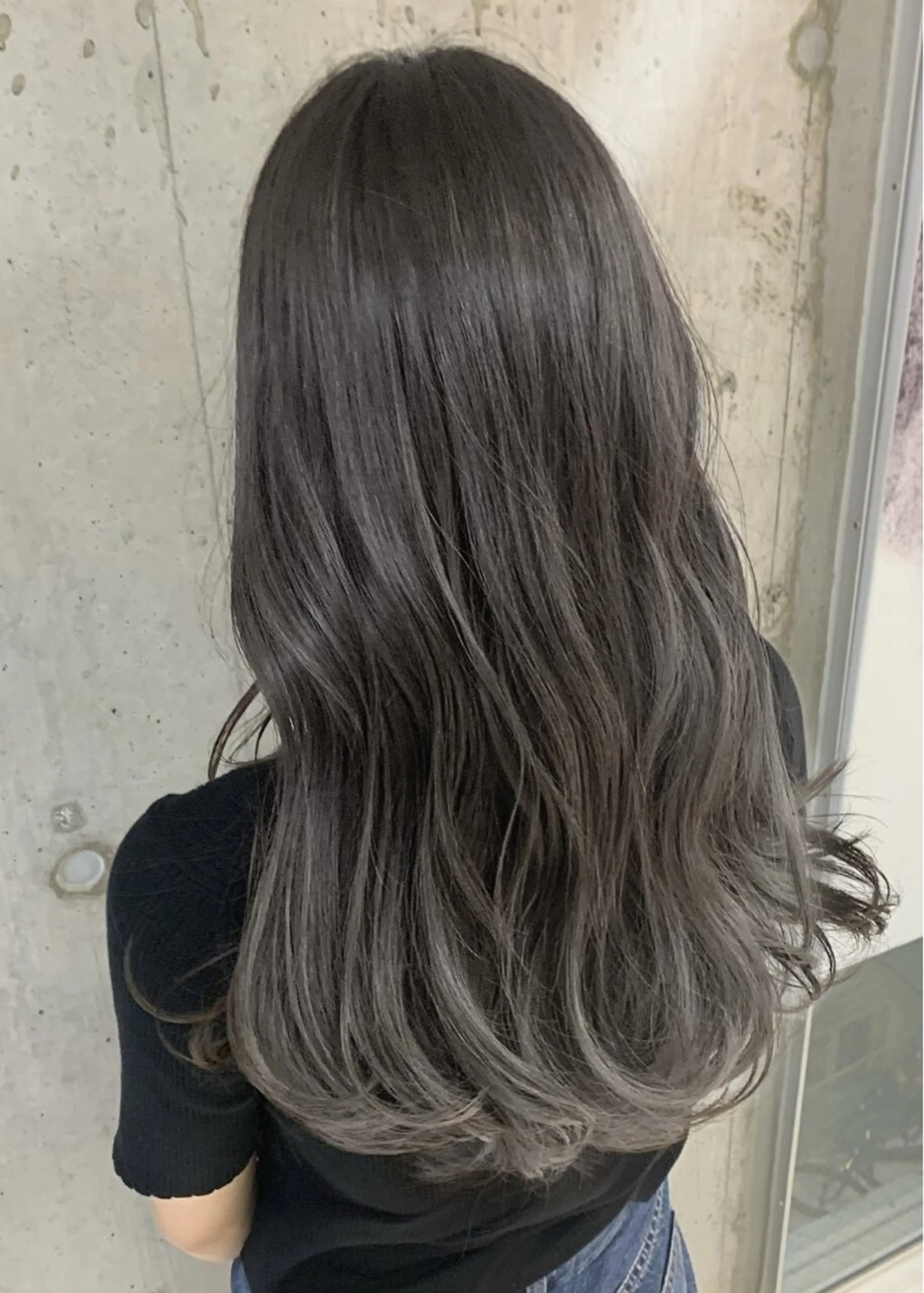 ロング カット ヘアカラー トリートメント hoNua. 栄/透明感カラーのヘアスタイル