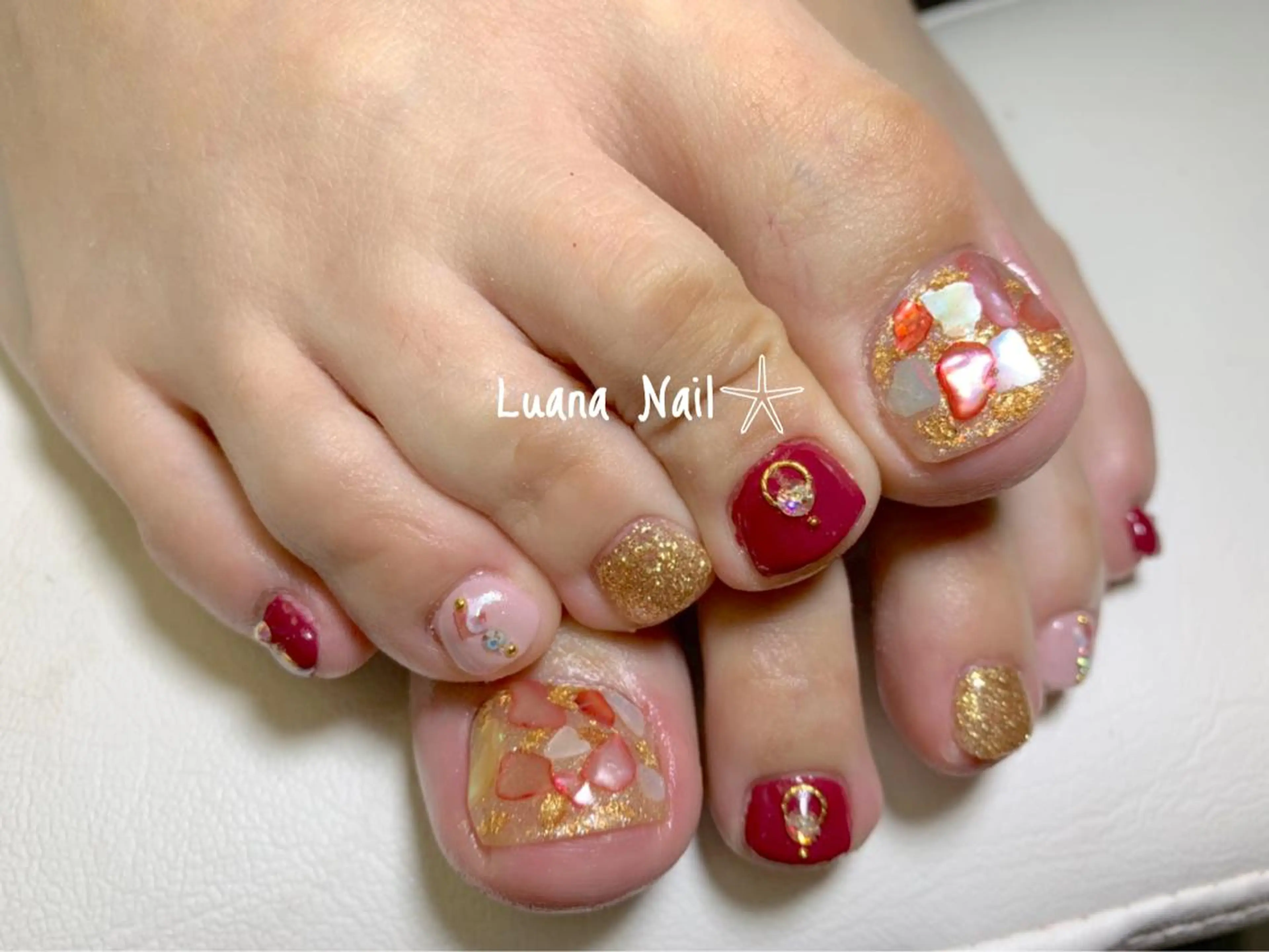 ネイル フットネイル BeauJu by Luana Nailのネイルデザイン