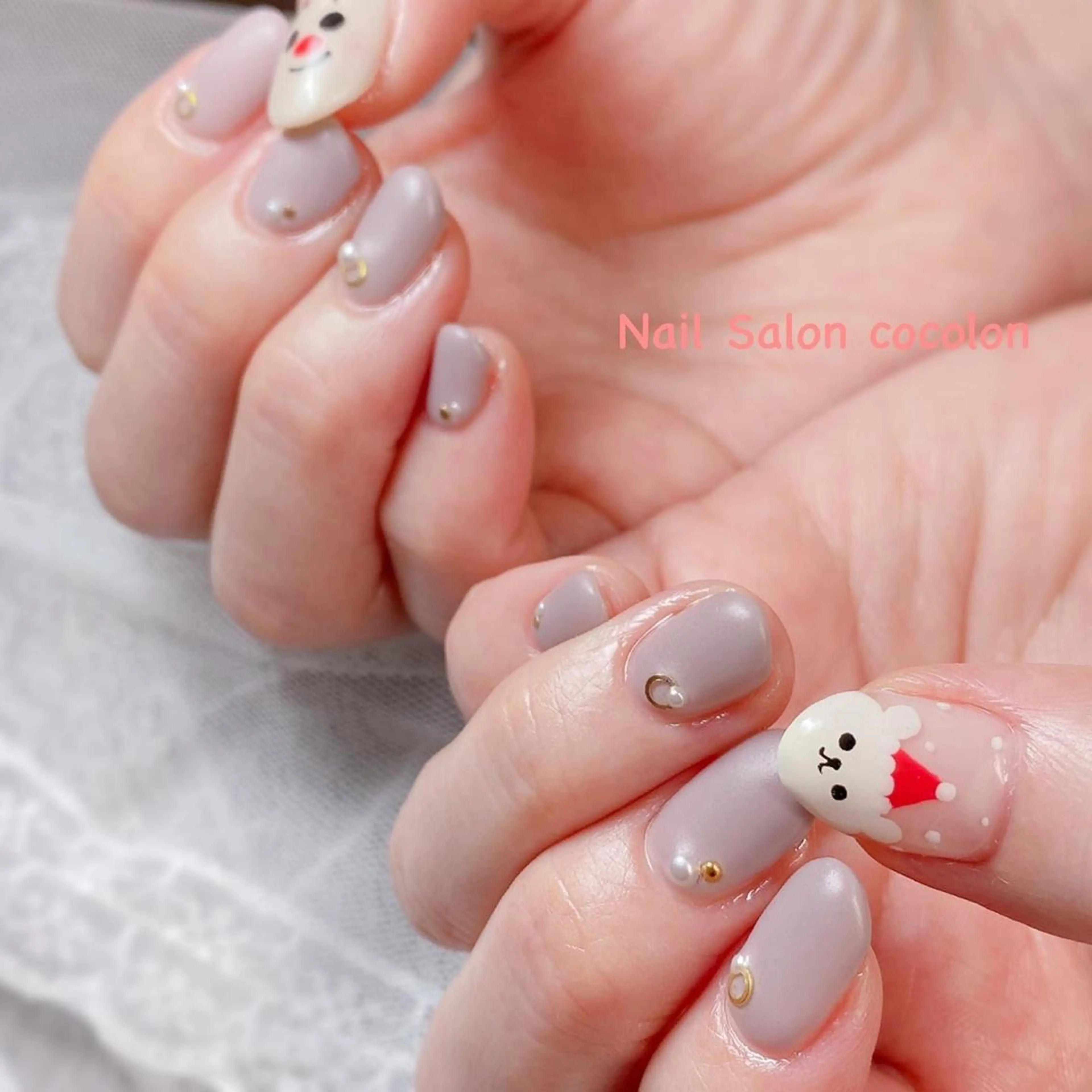 ネイル アートネイル マットネイル 柴崎 美幸のネイルデザイン