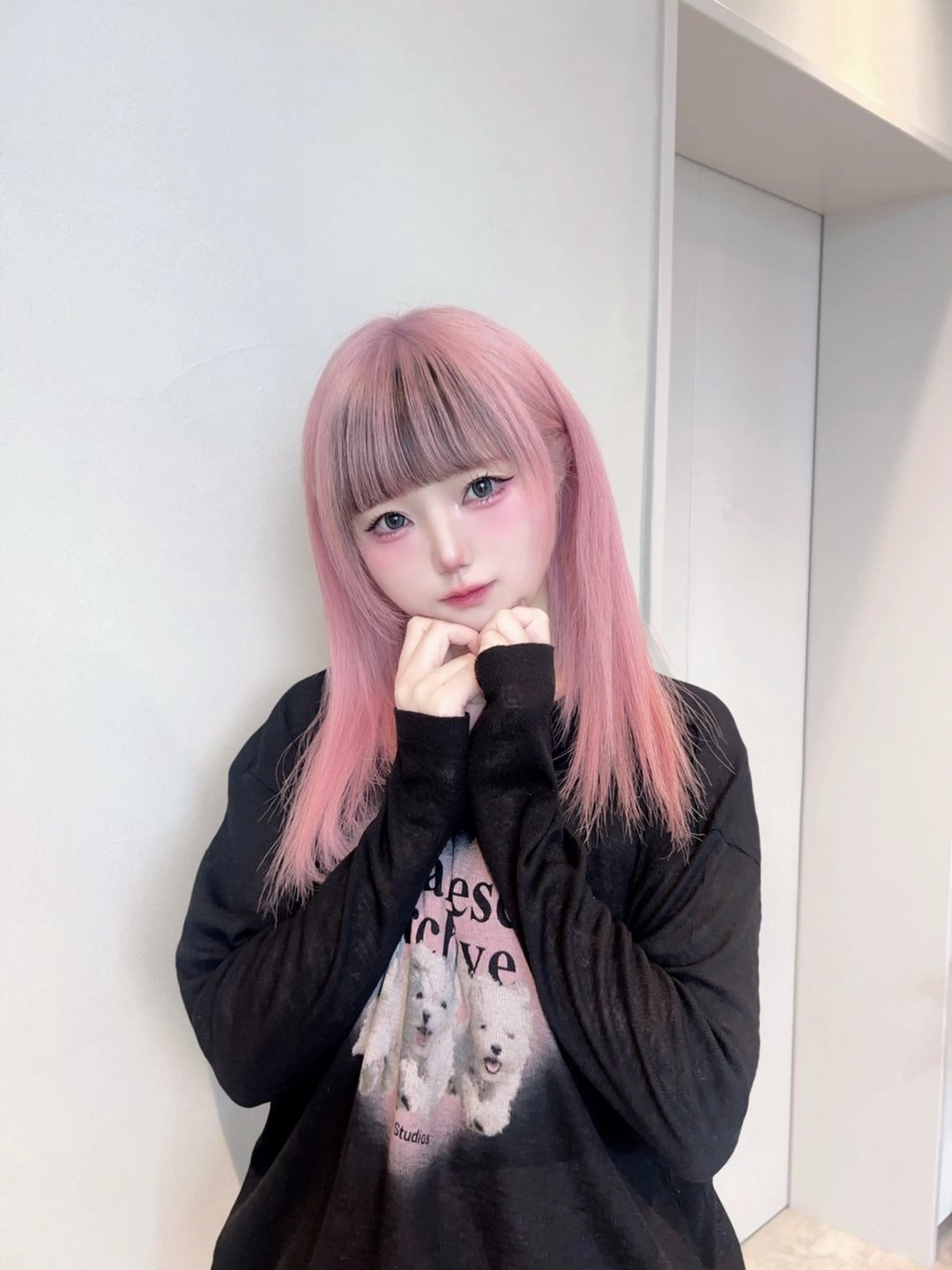 ロング カラー ヘアカラー ハイトーン/ピンク カラー/めい🎀のヘアスタイル