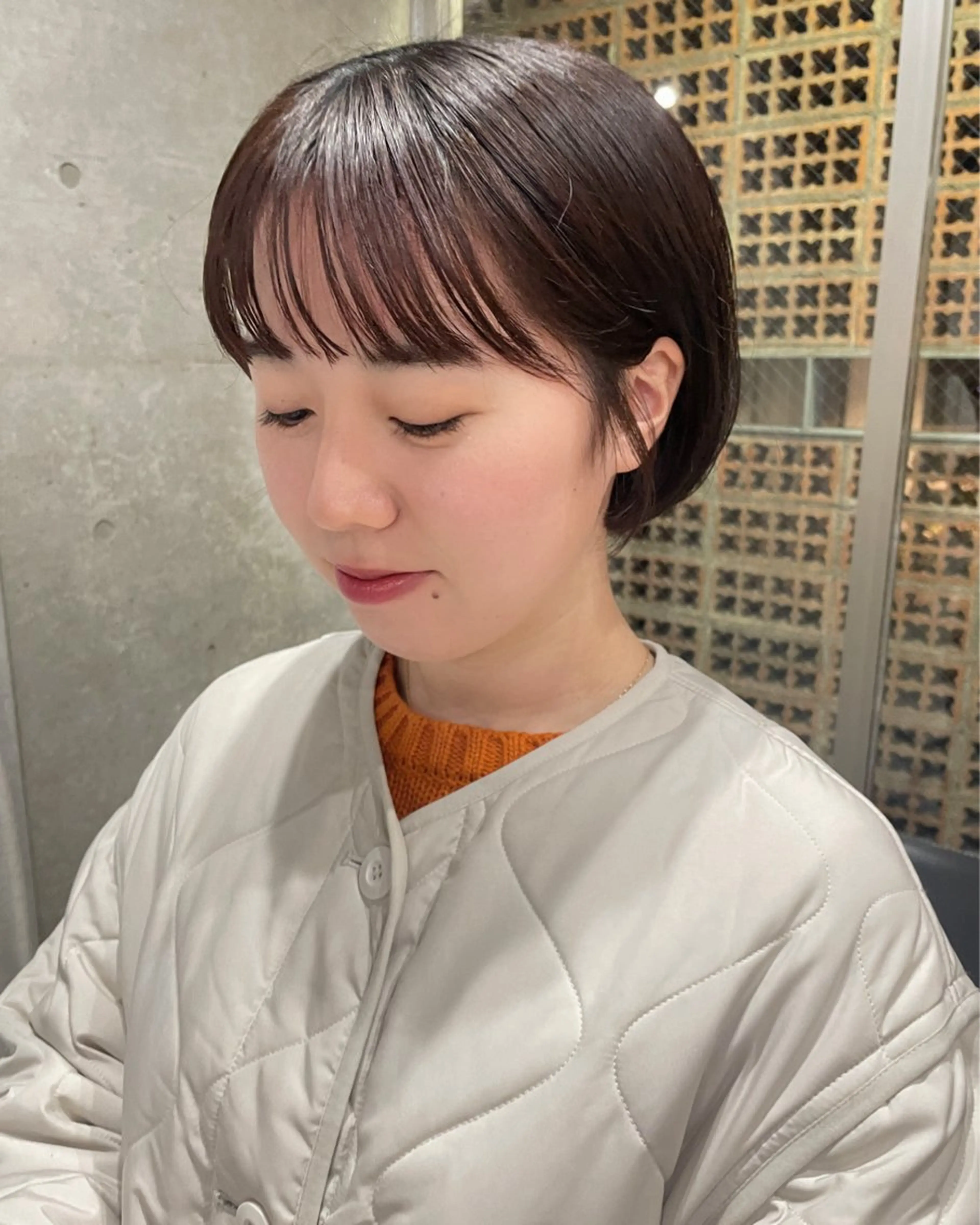 ミディアム カラー カット ヘアカラー トリートメント 表参道🌿赤み消し カラー/チナツのヘアスタイル