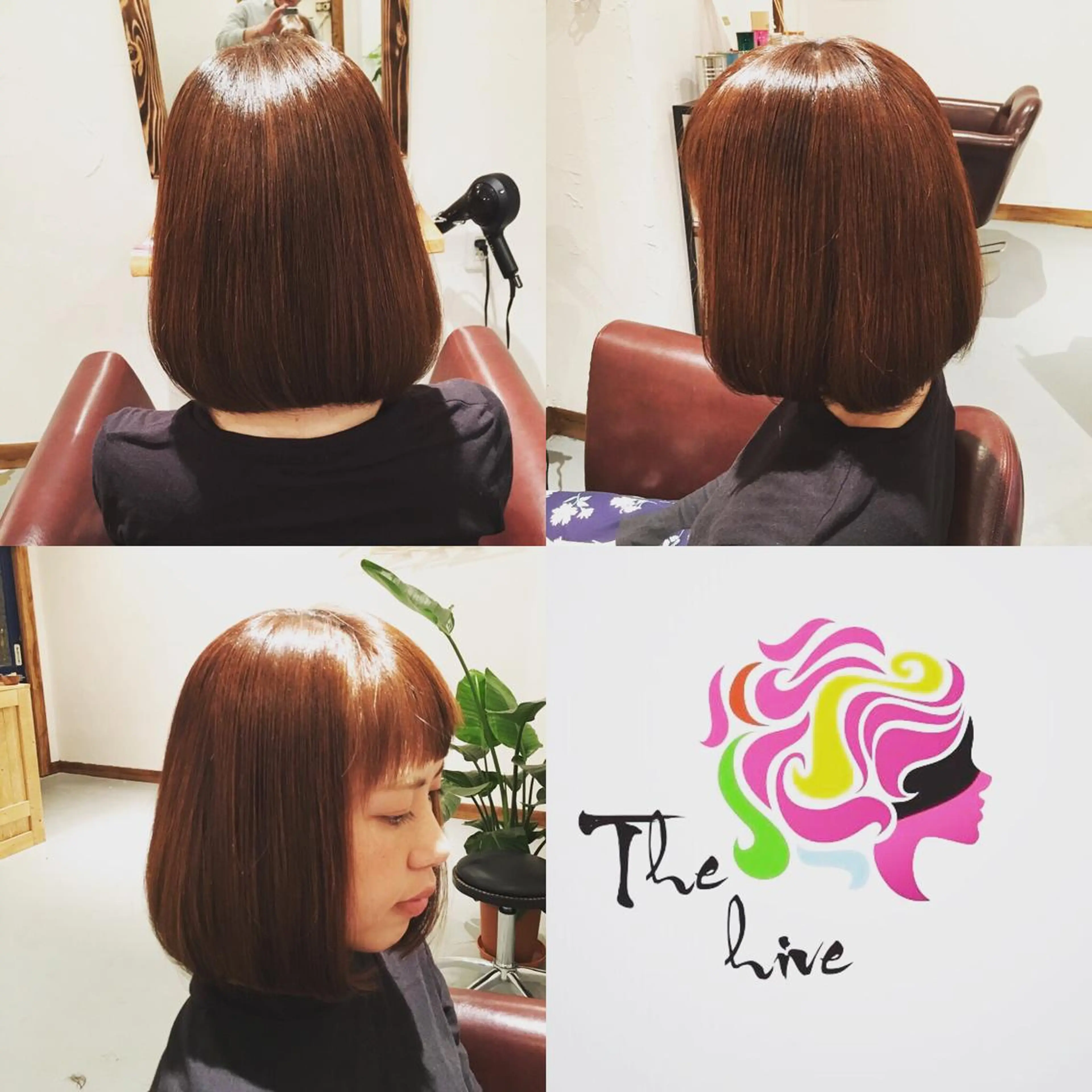 ミディアム カラー Hair salon The  hiveのヘアスタイル