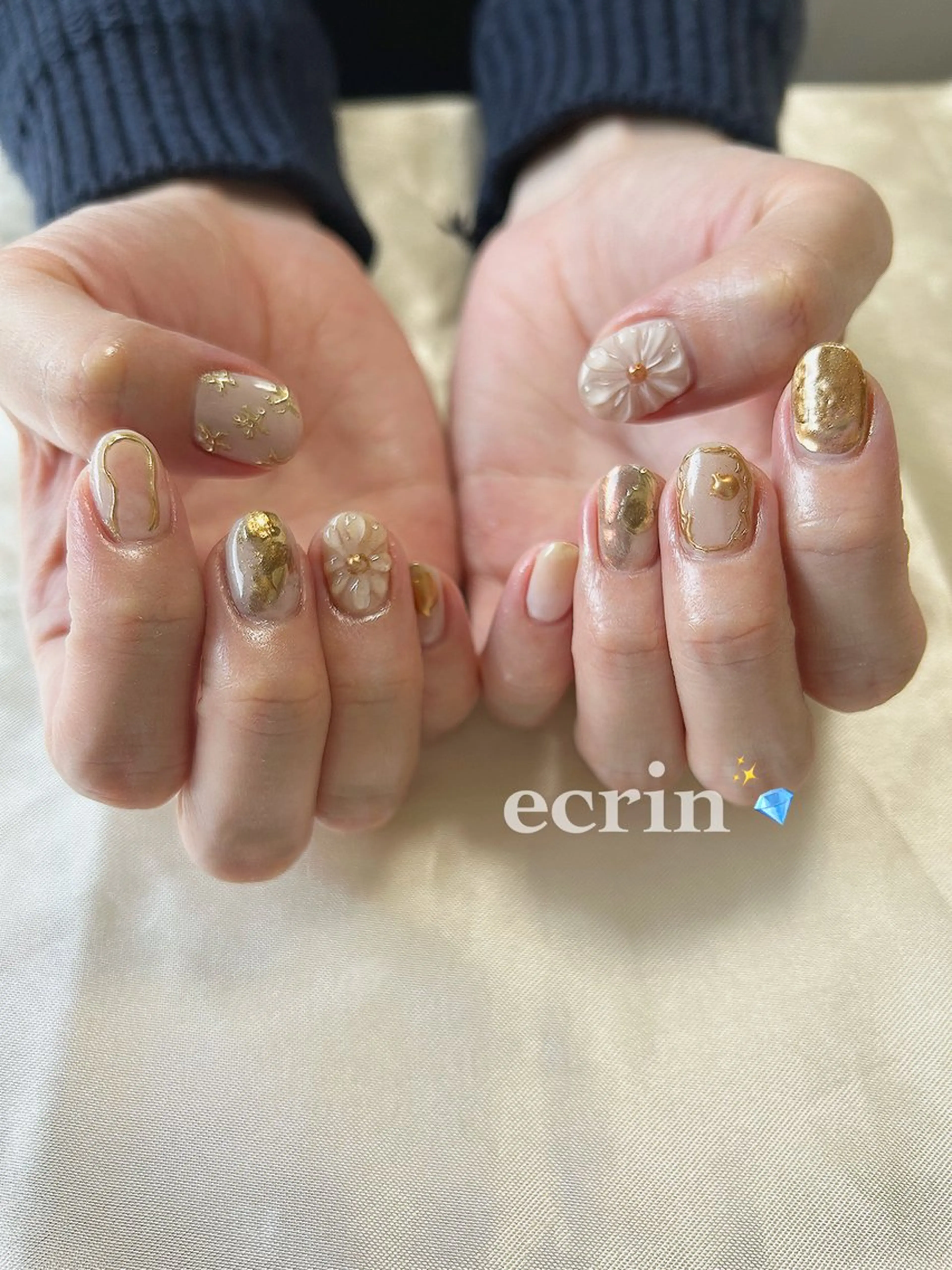ネイル ニュアンスネイル ハンドネイル ecrin (エクラン)のネイルデザイン