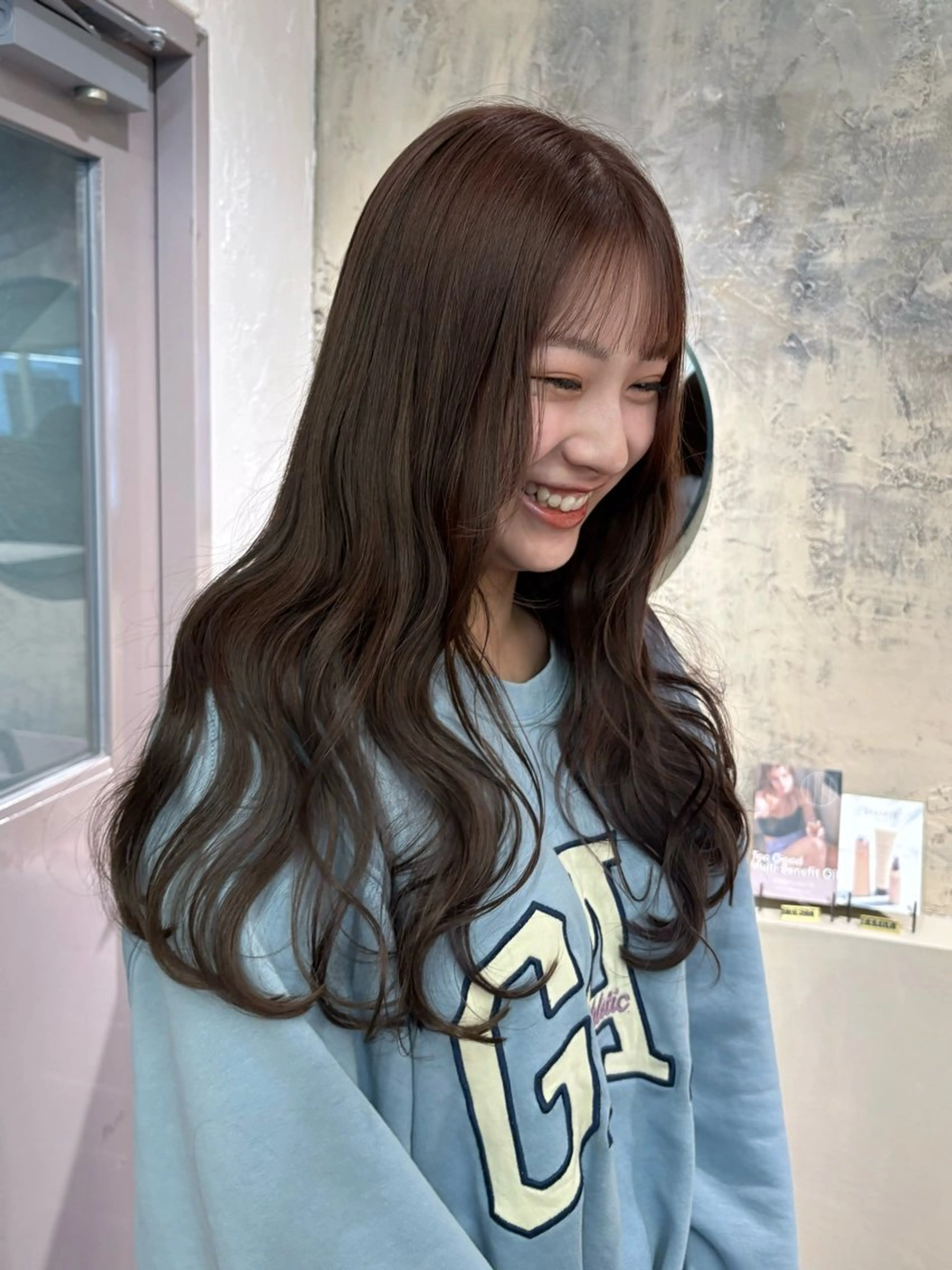 セミロング カラー カット ヘアカラー トリートメント karin🌛ボブ／ 透明感たっぷりカラーのヘアスタイル