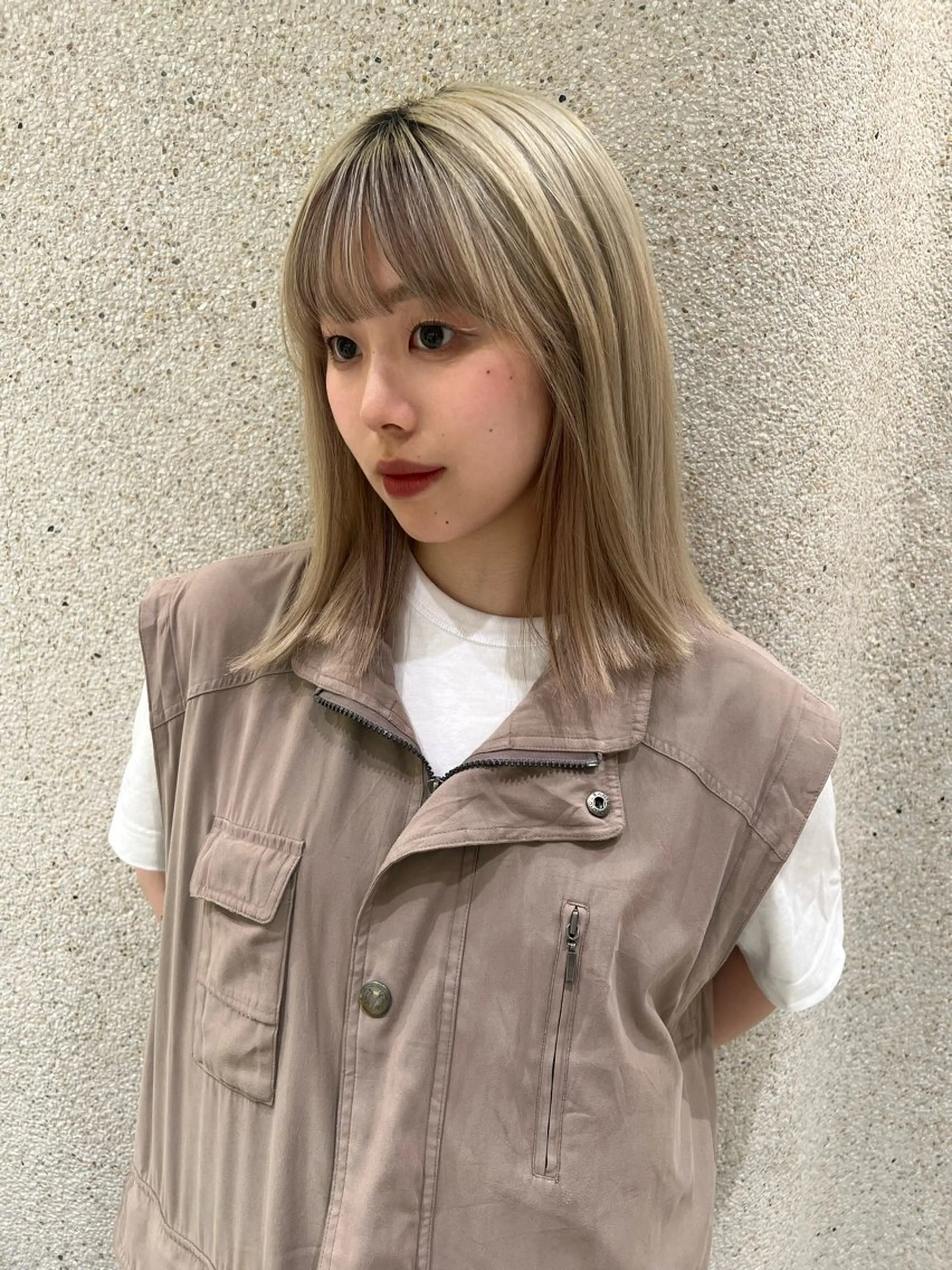 ミディアム mei 🌔 似合わせヘルシーヘアのヘアスタイル