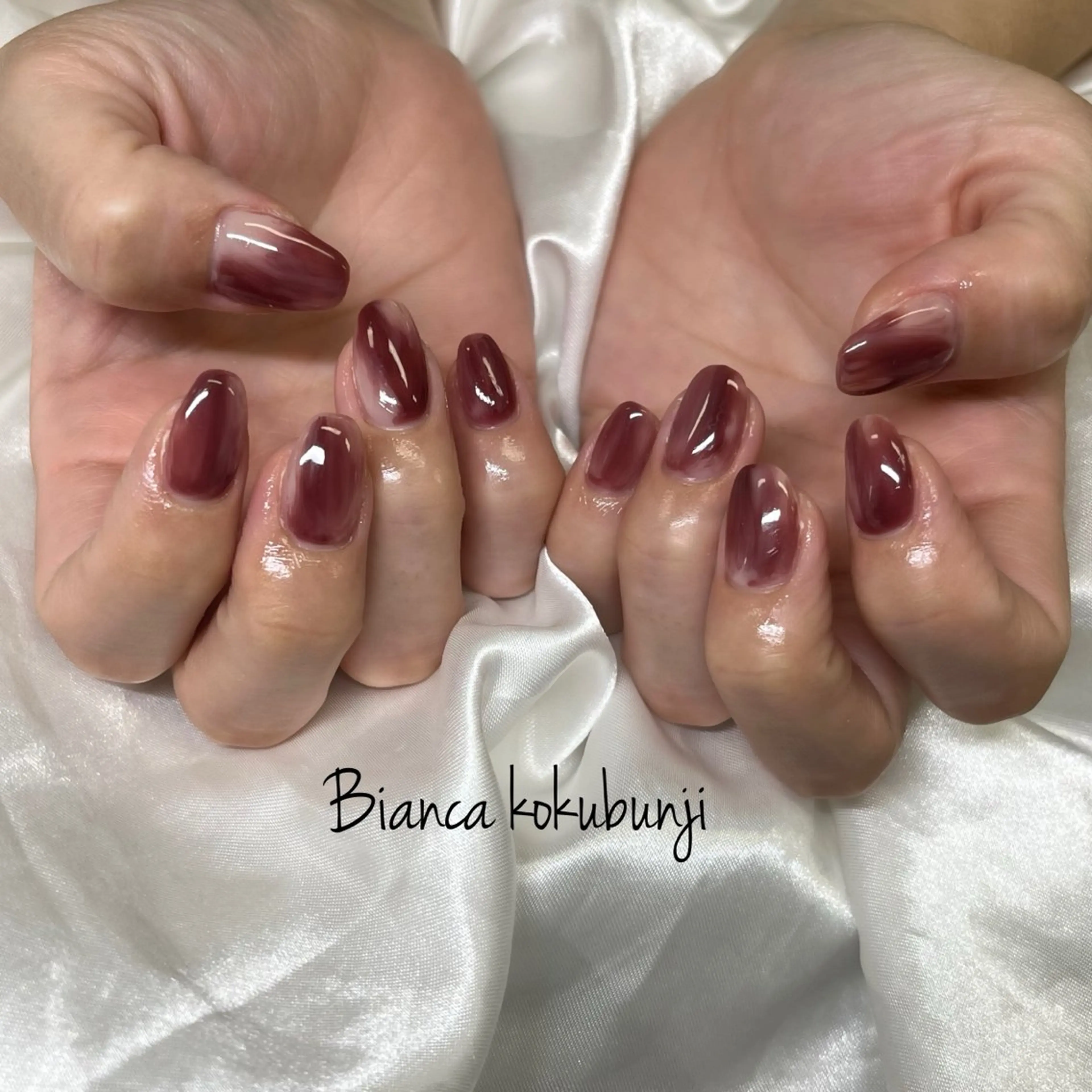 ネイル ニュアンスネイル ハンドネイル Bianca☁国分寺 🤍店長/黒木愛美のネイルデザイン