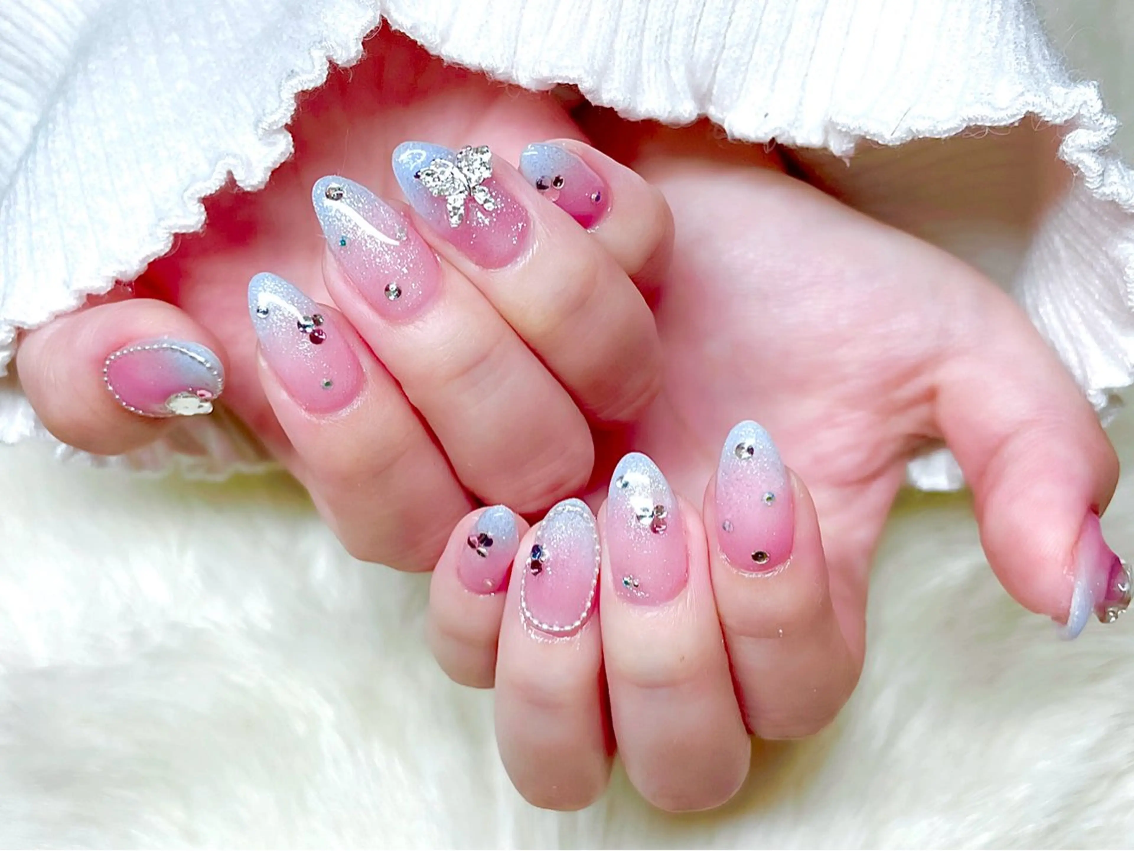 ネイル BLUE【ブルー】所属・NARUMI HYODOのネイルデザイン