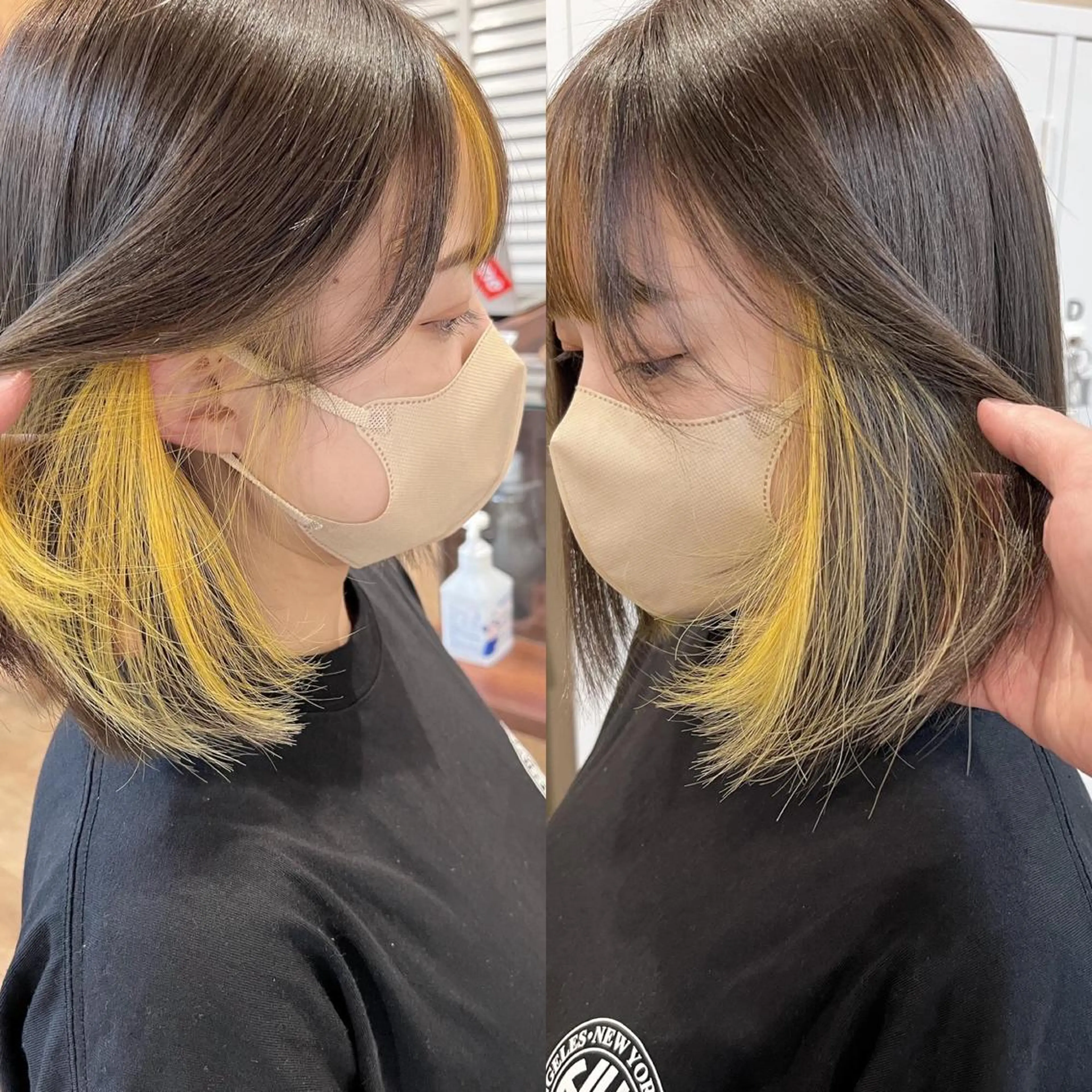 ショート カラー イエローカラー 【ネウィ天王寺 】seiyaのヘアスタイル