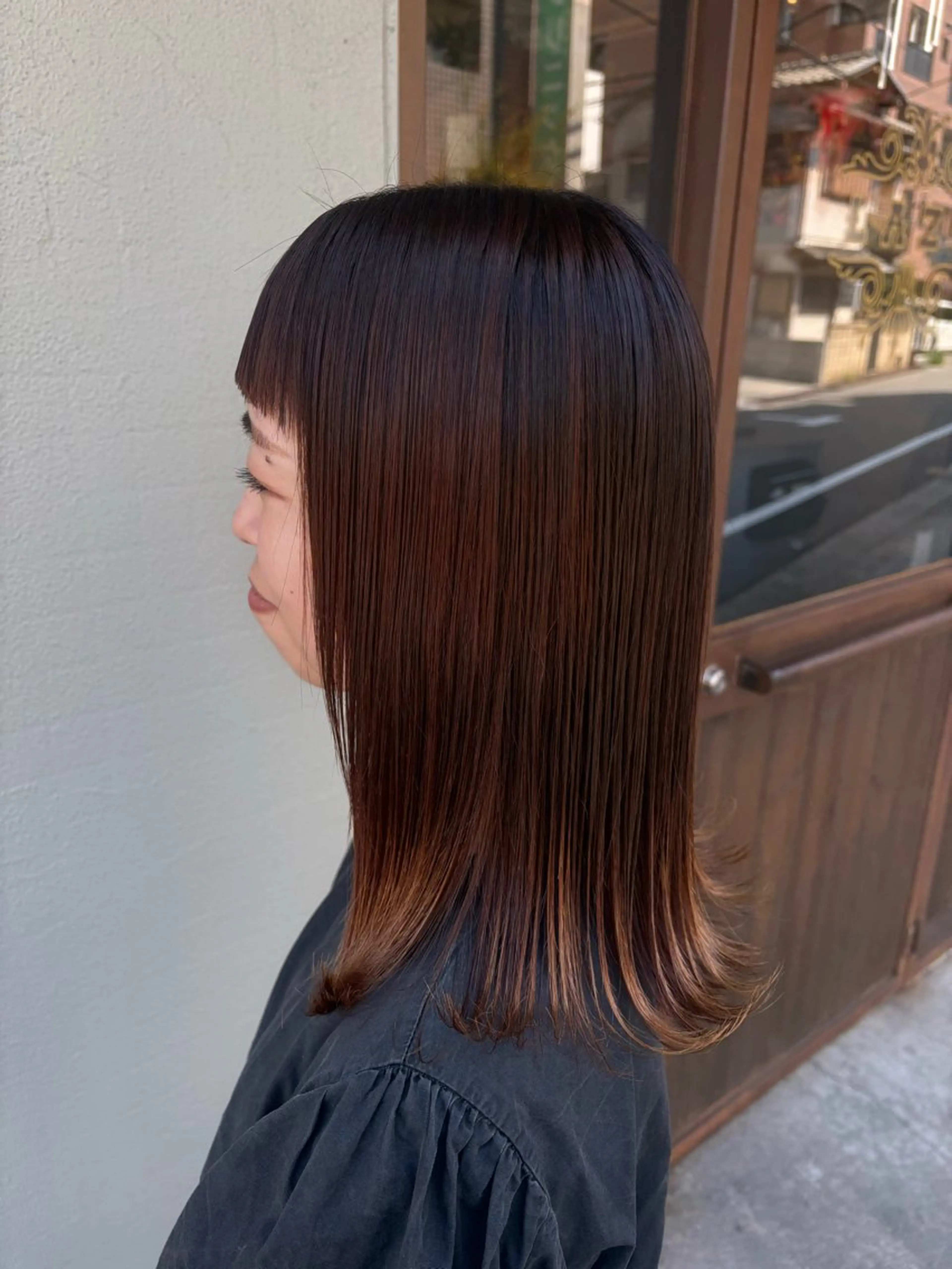 ミディアム 髪質改善 小山 莉沙のヘアスタイル