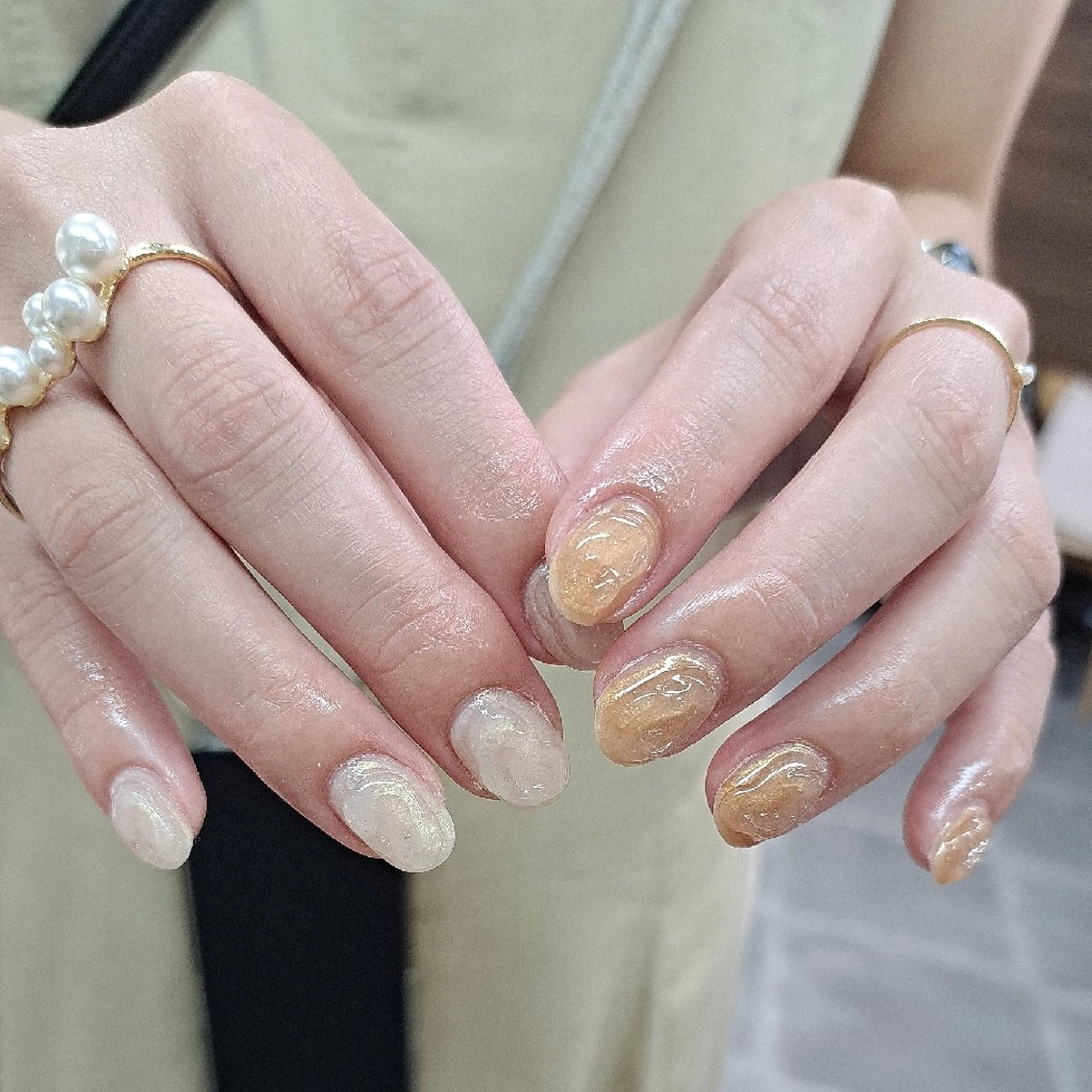ネイル アートネイル ニュアンスネイル ぷっくりネイル シンプルネイル ハンドネイル Nail mood デザイン持ち込みokのネイルデザイン