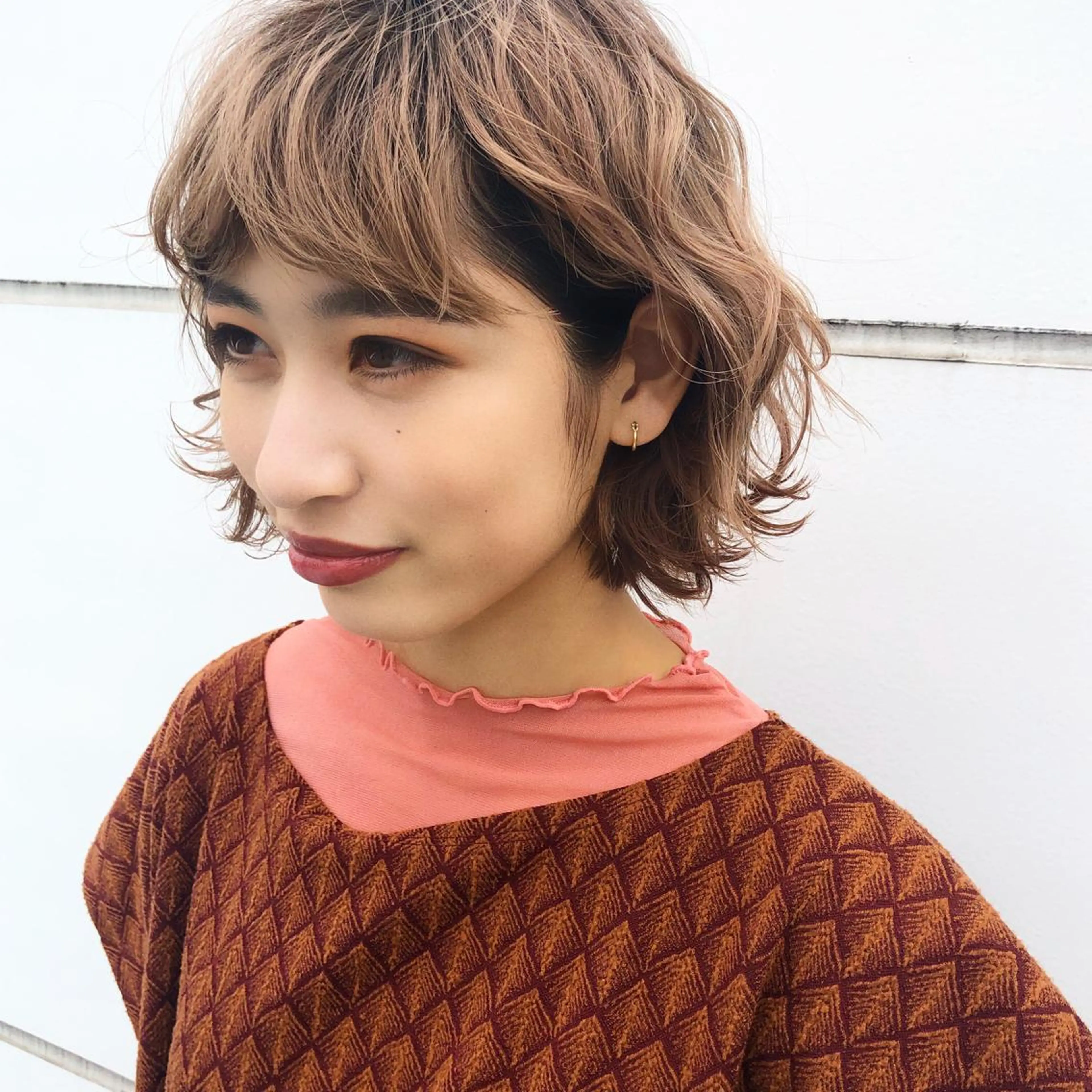 ショート ハイライト/ブリーチ /綾華のヘアスタイル