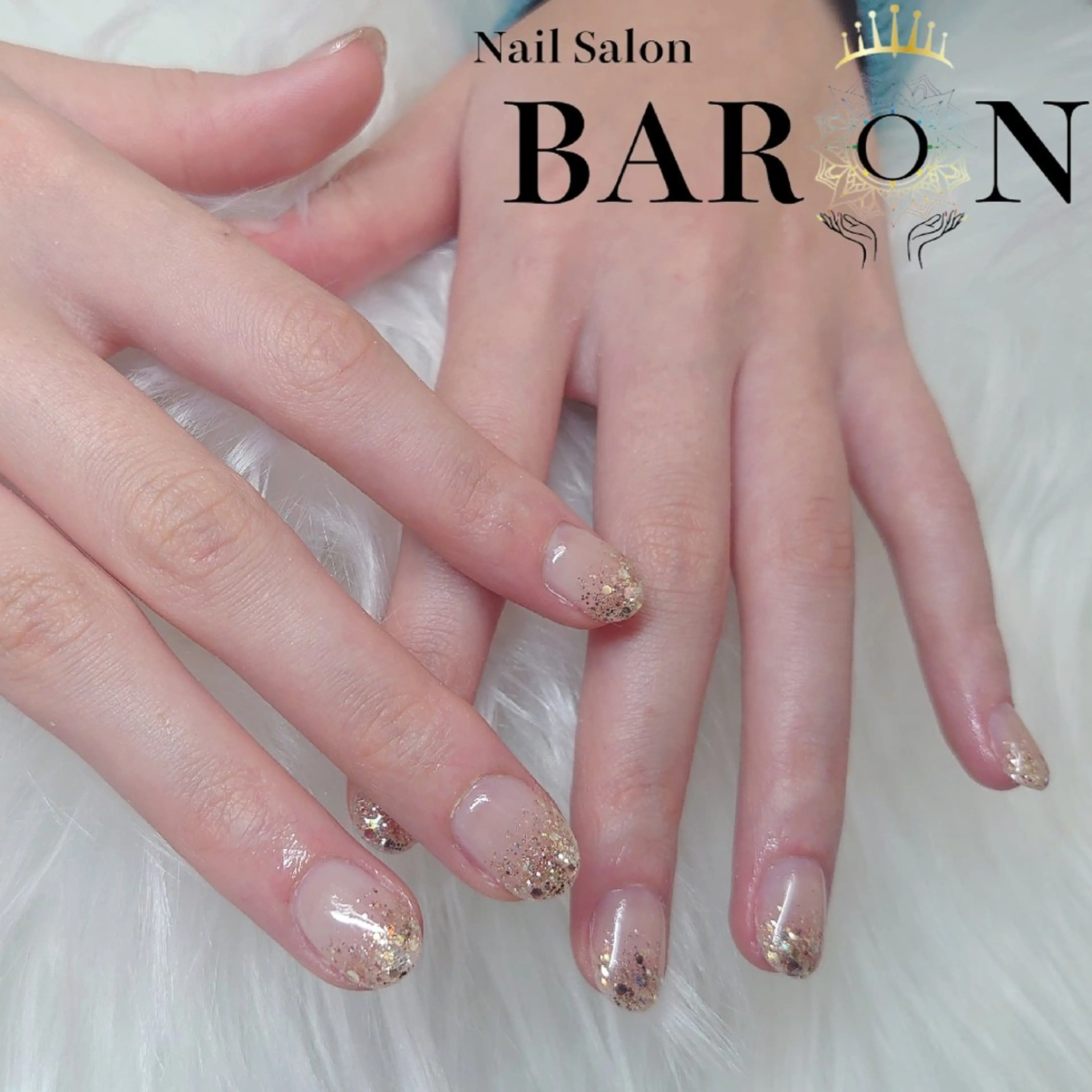 ネイル グラデーション ラメ(グリッター) ラメグラデーション ♛BARON♛ AOIのネイルデザイン