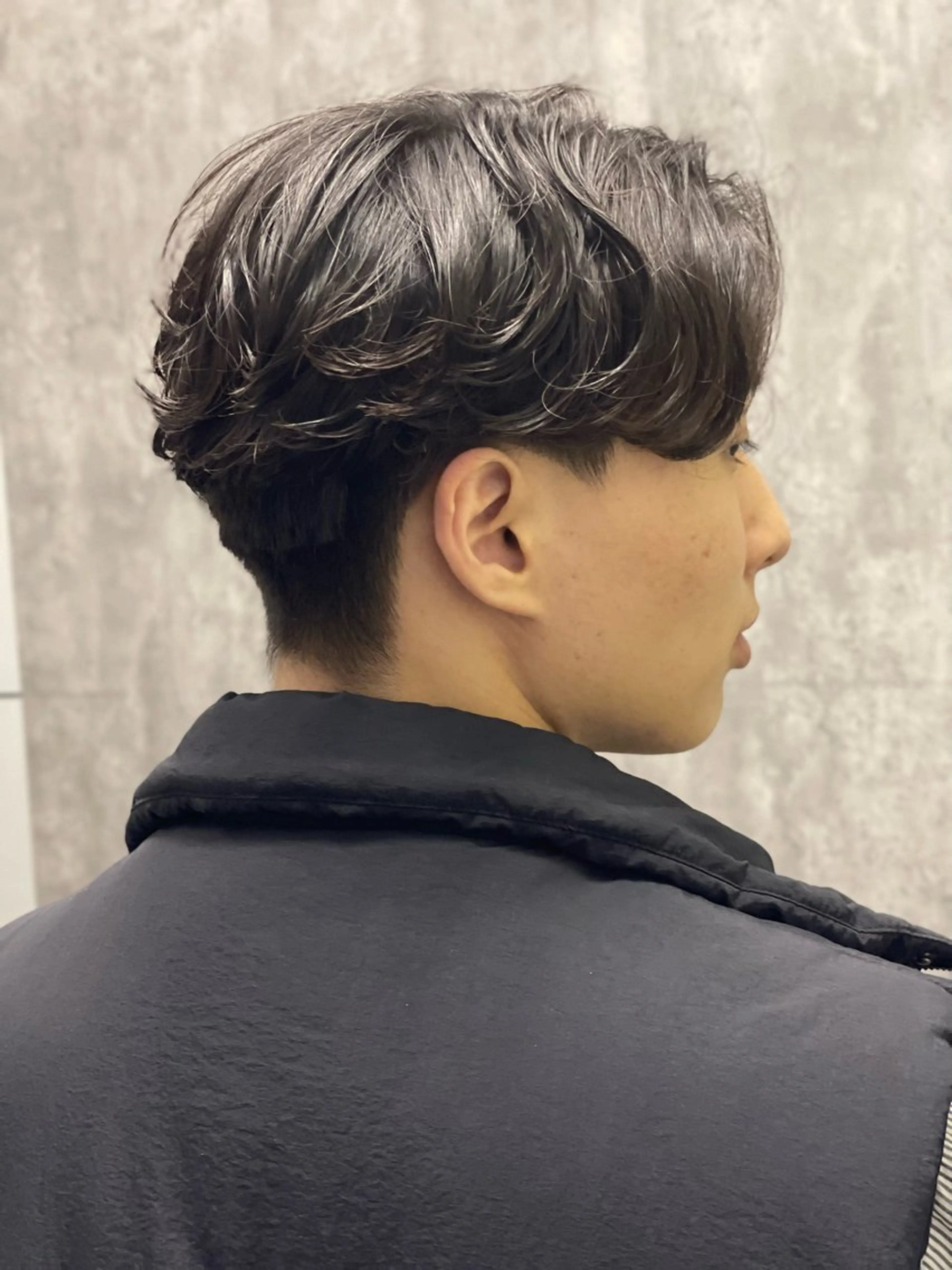 ショート パーマ メンズ 浅見 天翔のヘアスタイル