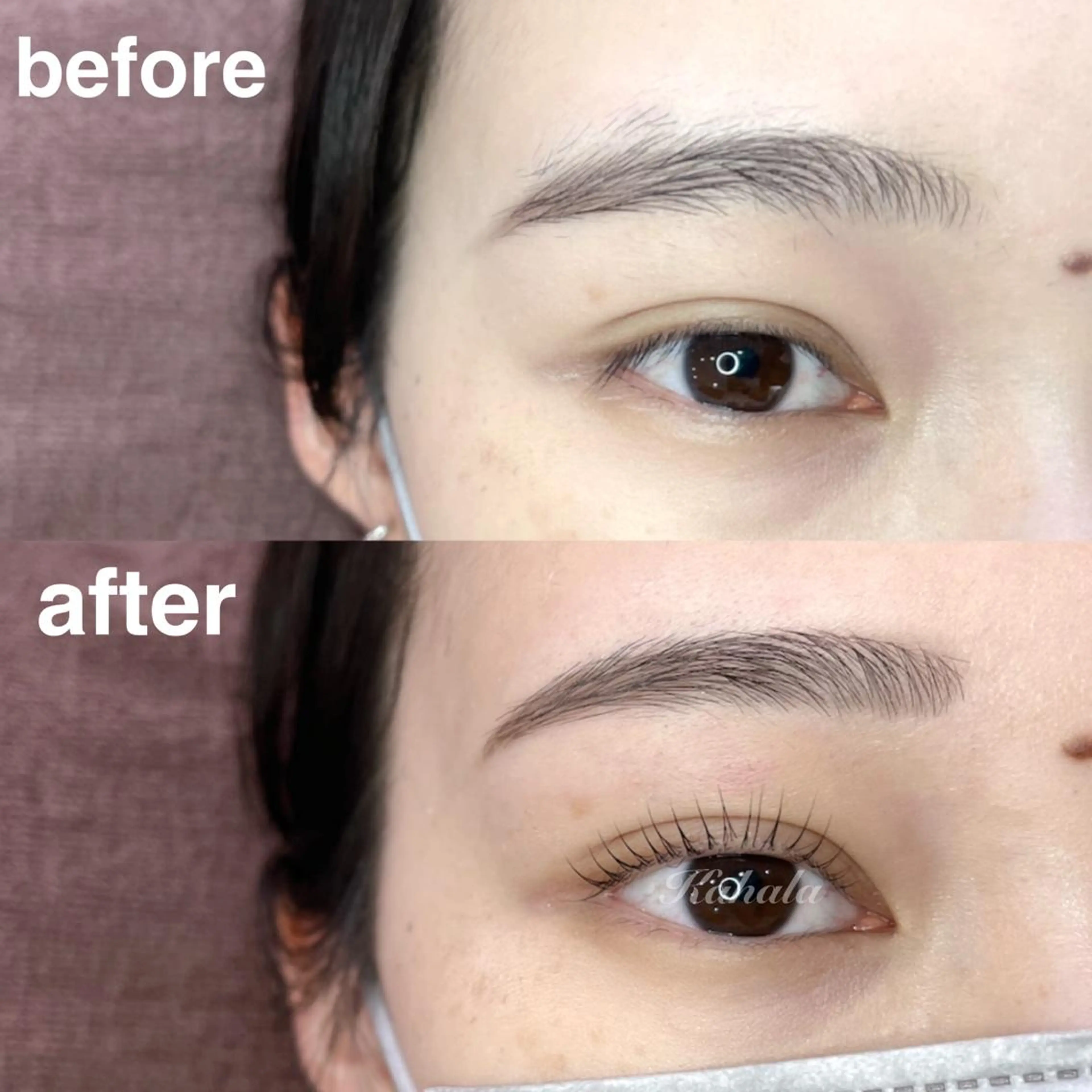 マツエク・マツパ アイブロウ 眉毛ワックス脱毛 パリジェンヌラッシュリフト マツパ アイラッシュリゾートカハラ　国分寺所属・Saki yのマツエク・マツパデザイン