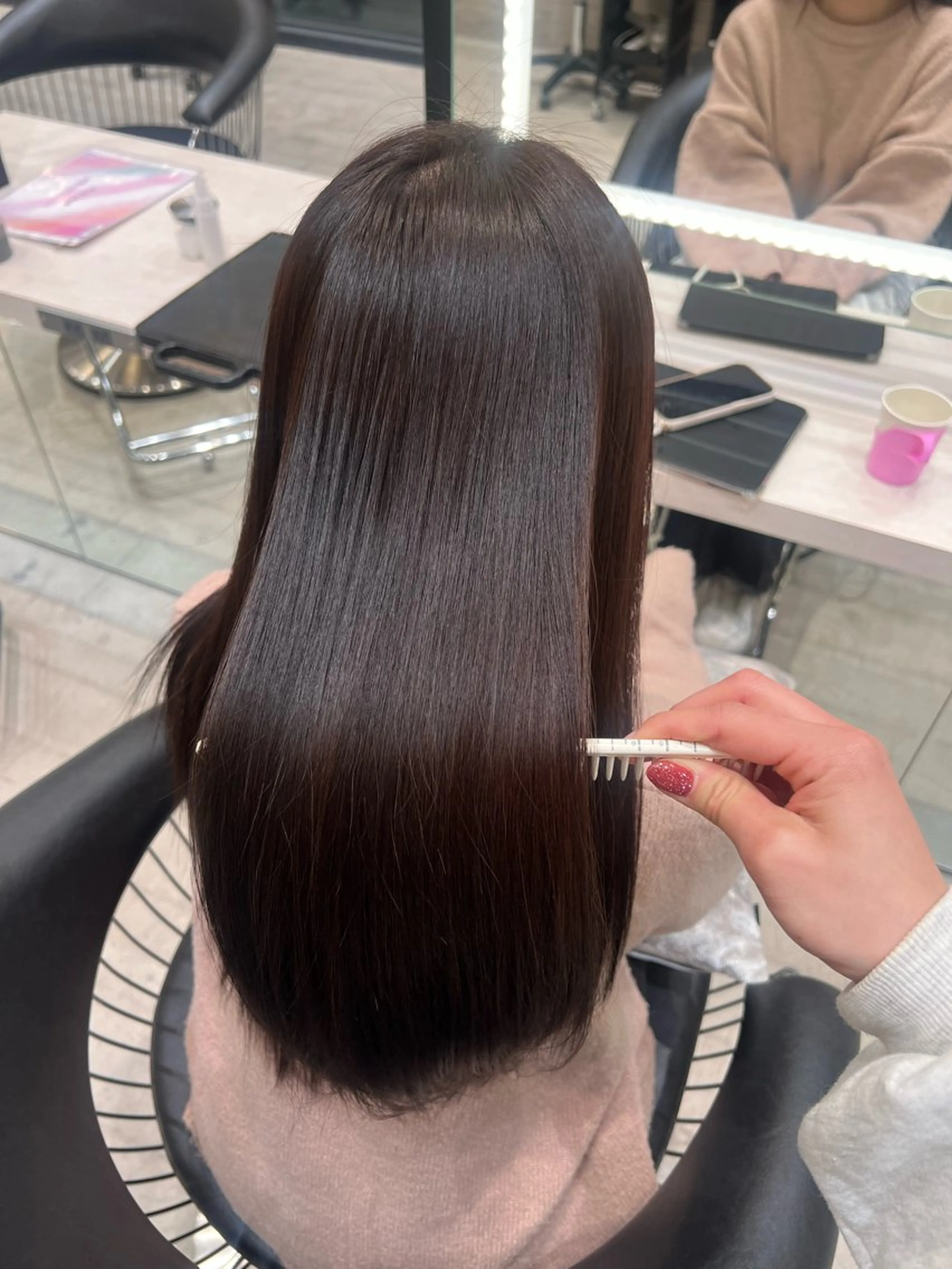 ロング 髪質改善 トリートメント 🌷透明感カラー🌷 内田零菜のヘアスタイル