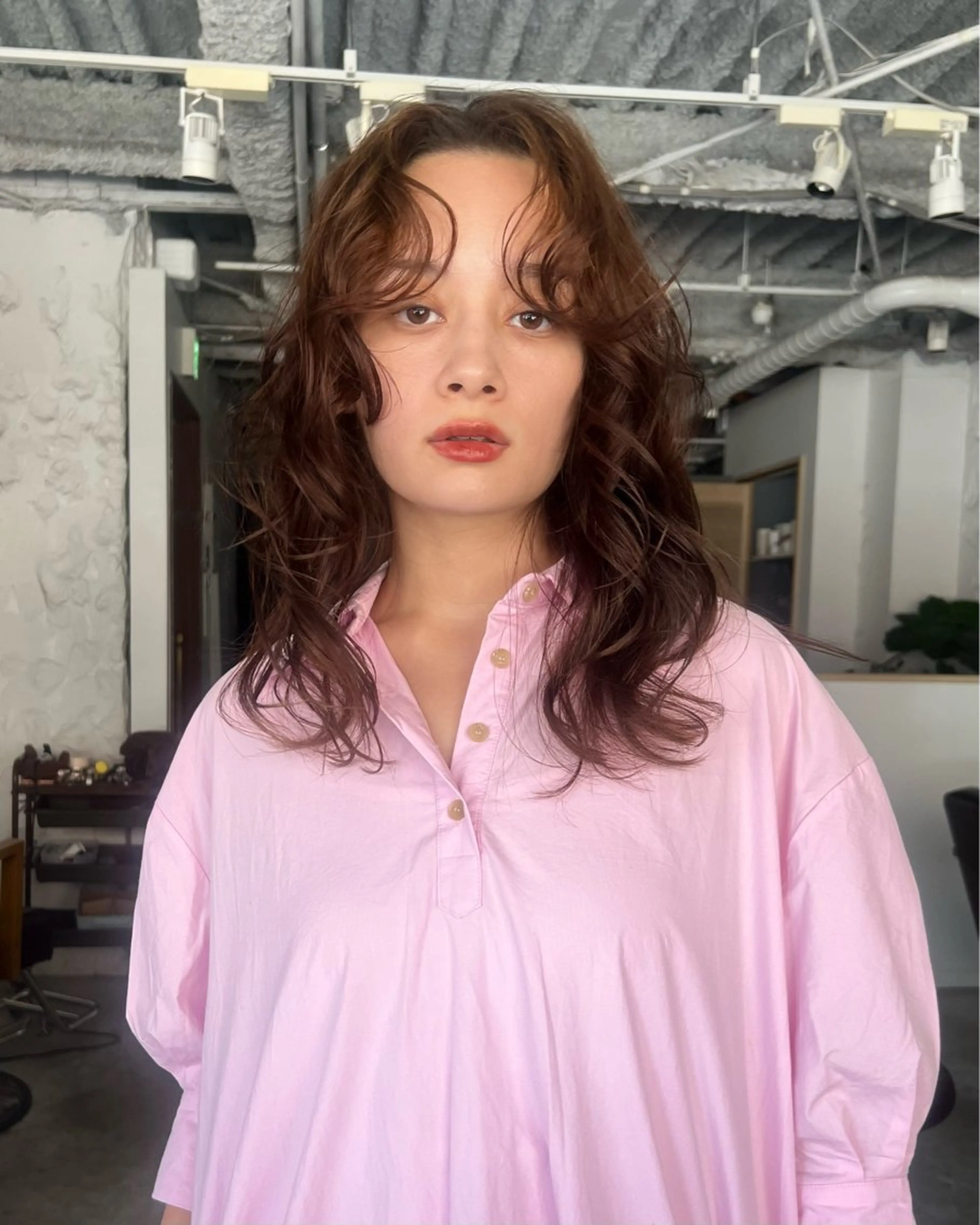 セミロング パーマ 吉祥寺/パーマ/ カラー/Abeのヘアスタイル