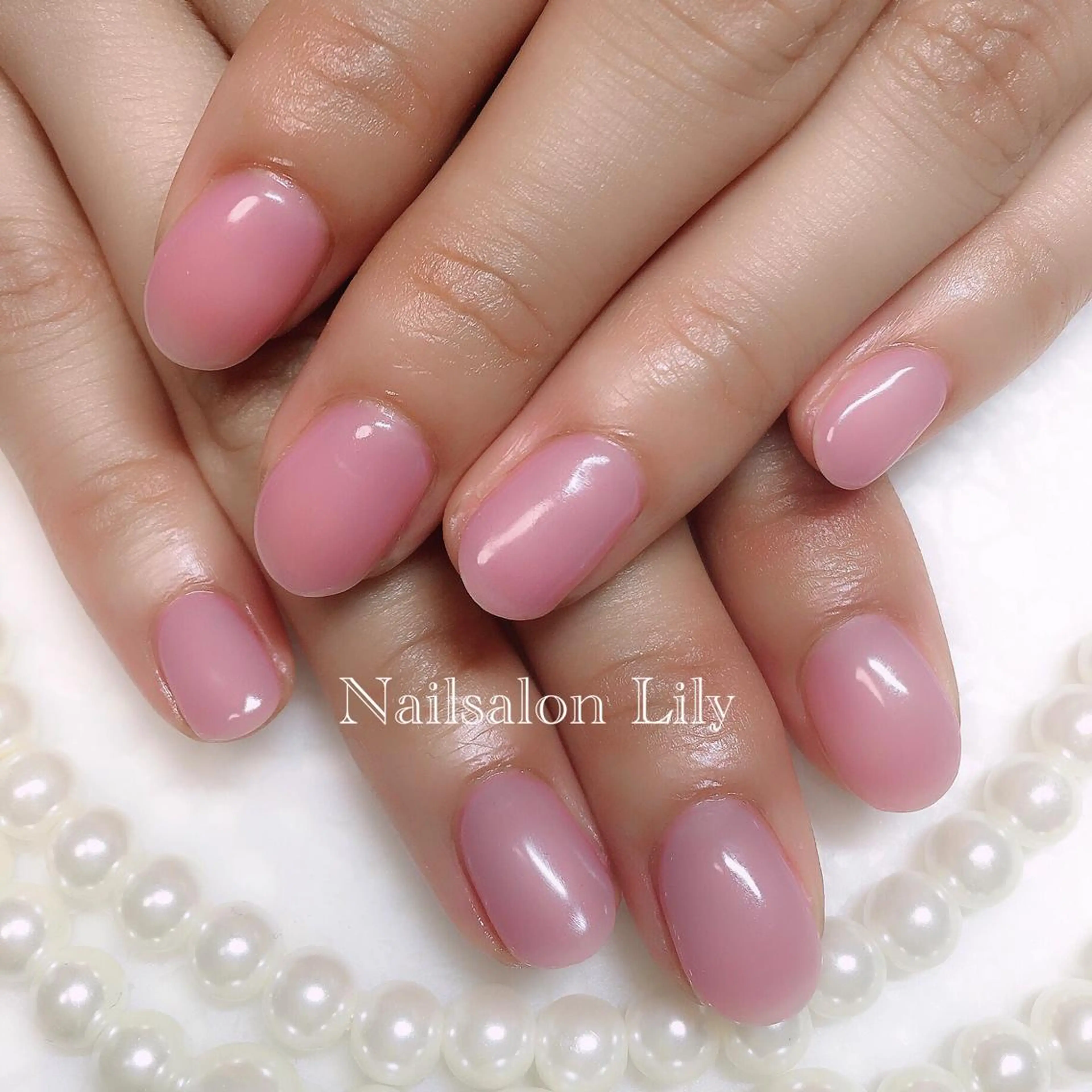 ネイル ピンク Lily*nail 🌻Mii🌻のネイルデザイン
