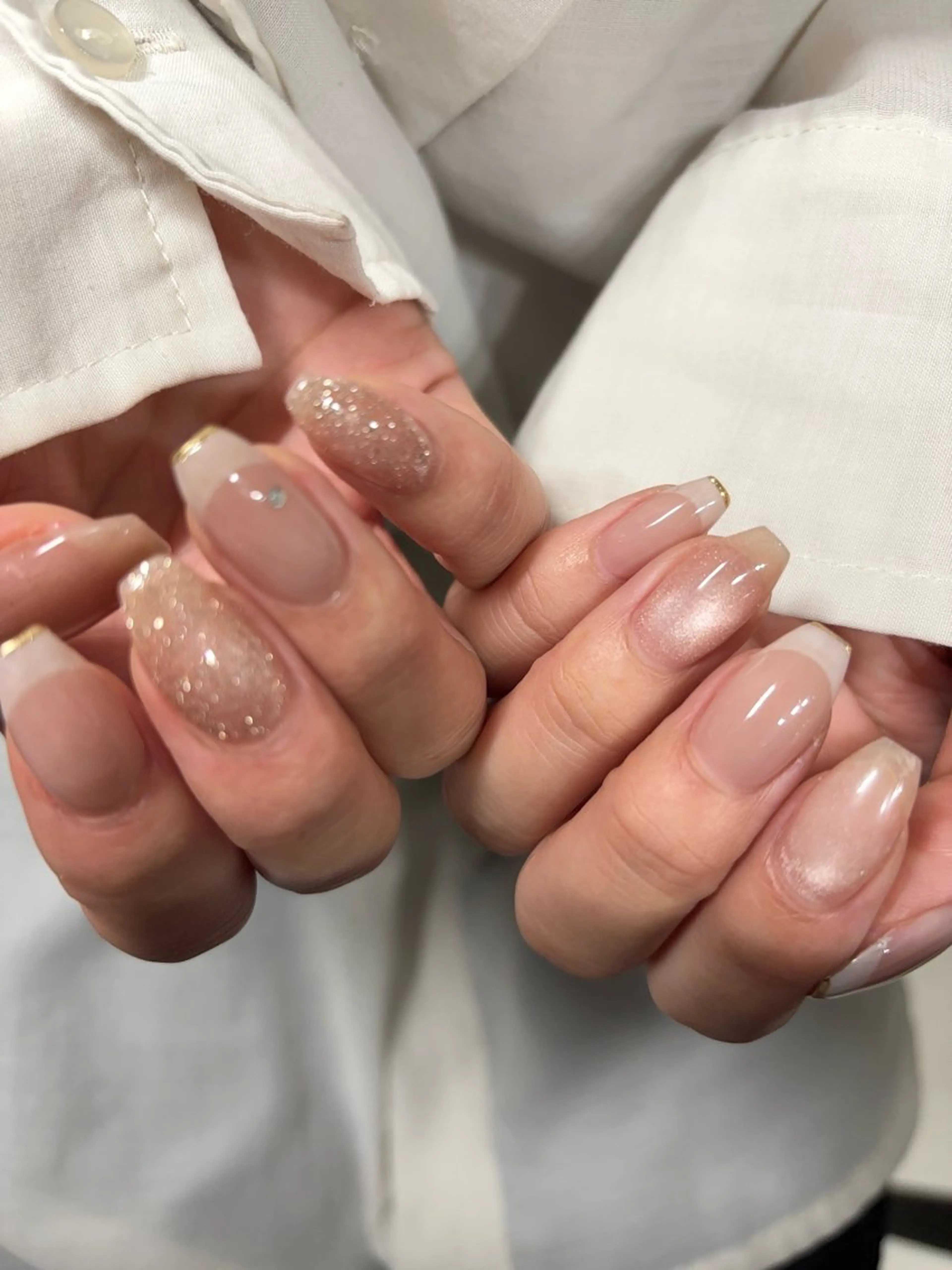 ネイル フレンチネイル 中川 ほののネイルデザイン