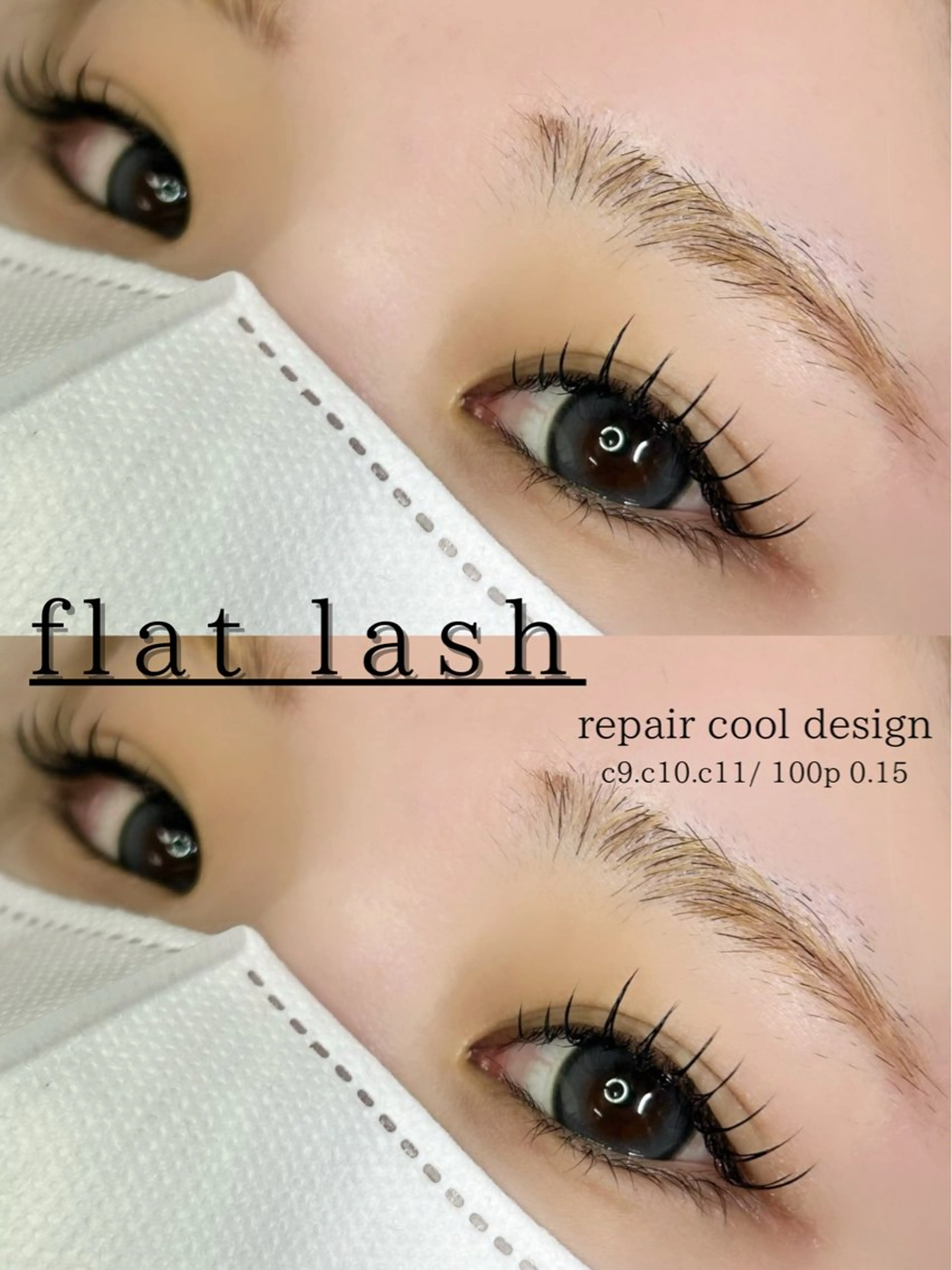 付け替えオフ無料【マツエク】フラットラッシュ100本🍒*˖°の写真