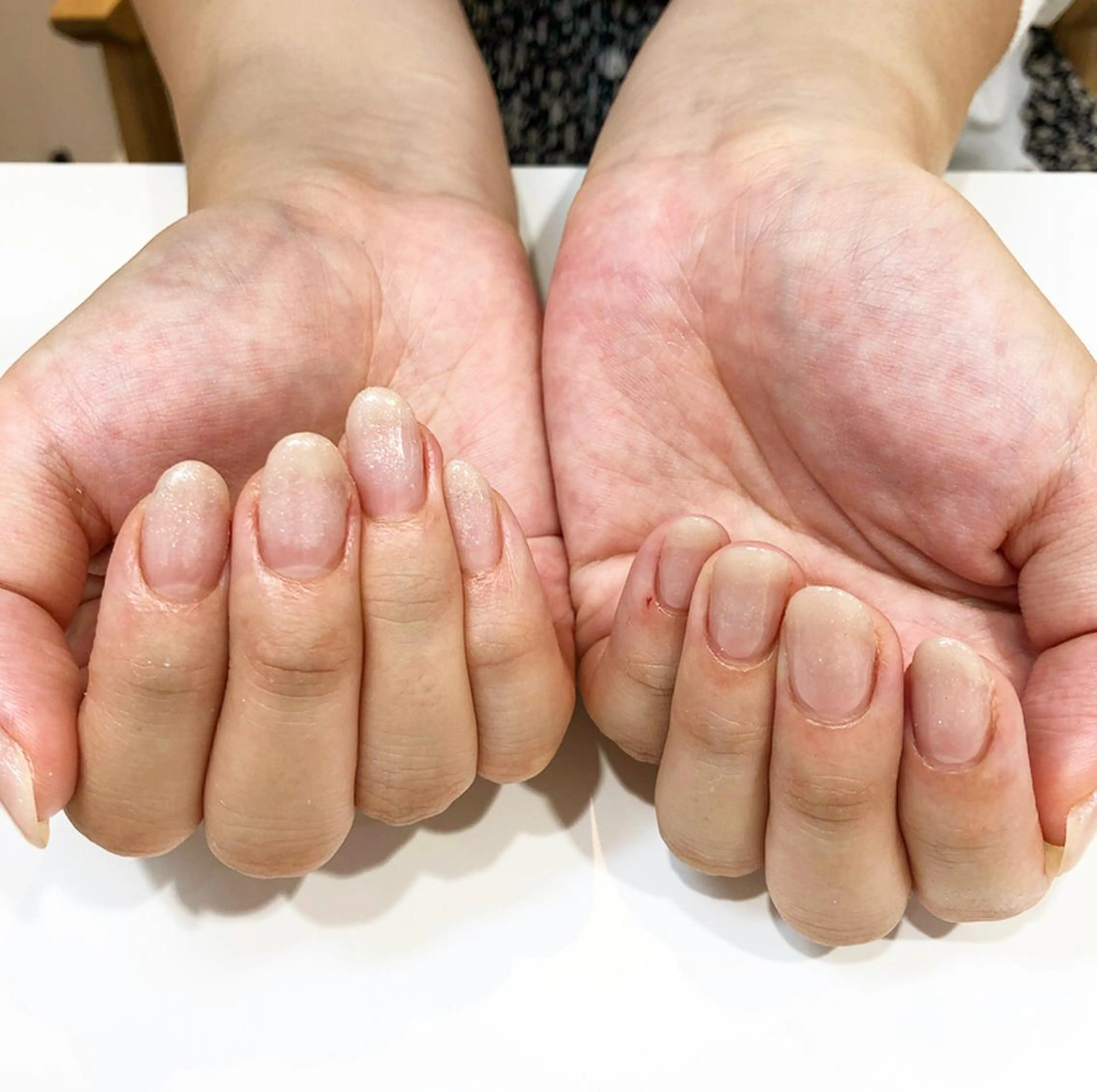 ネイル グラデーション ラメ(グリッター) ラメグラデーション シンプルネイル rina eye&nailのマツエク・マツパデザイン