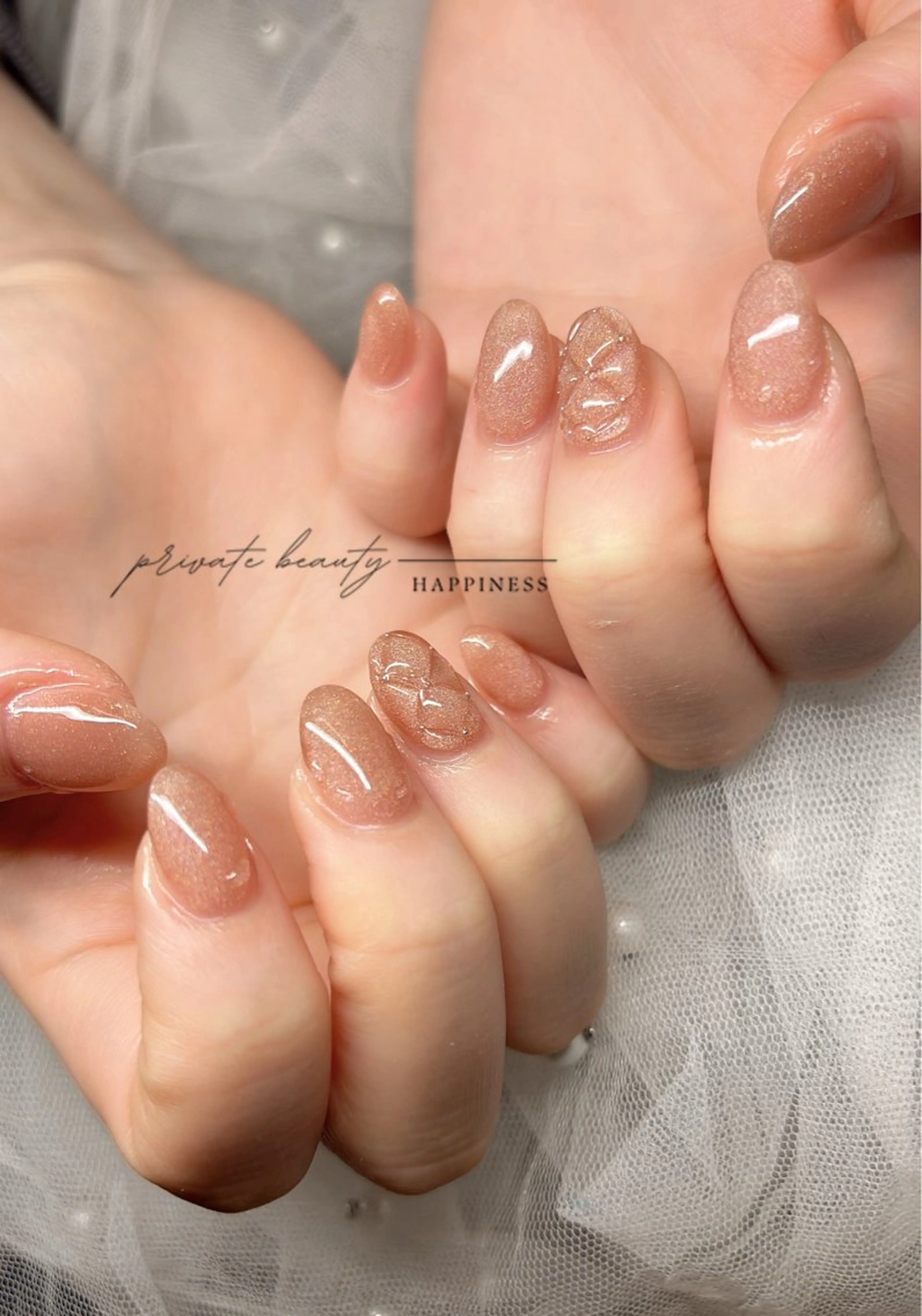 ネイル クリアネイル 持ち込み happiness nailのネイルデザイン