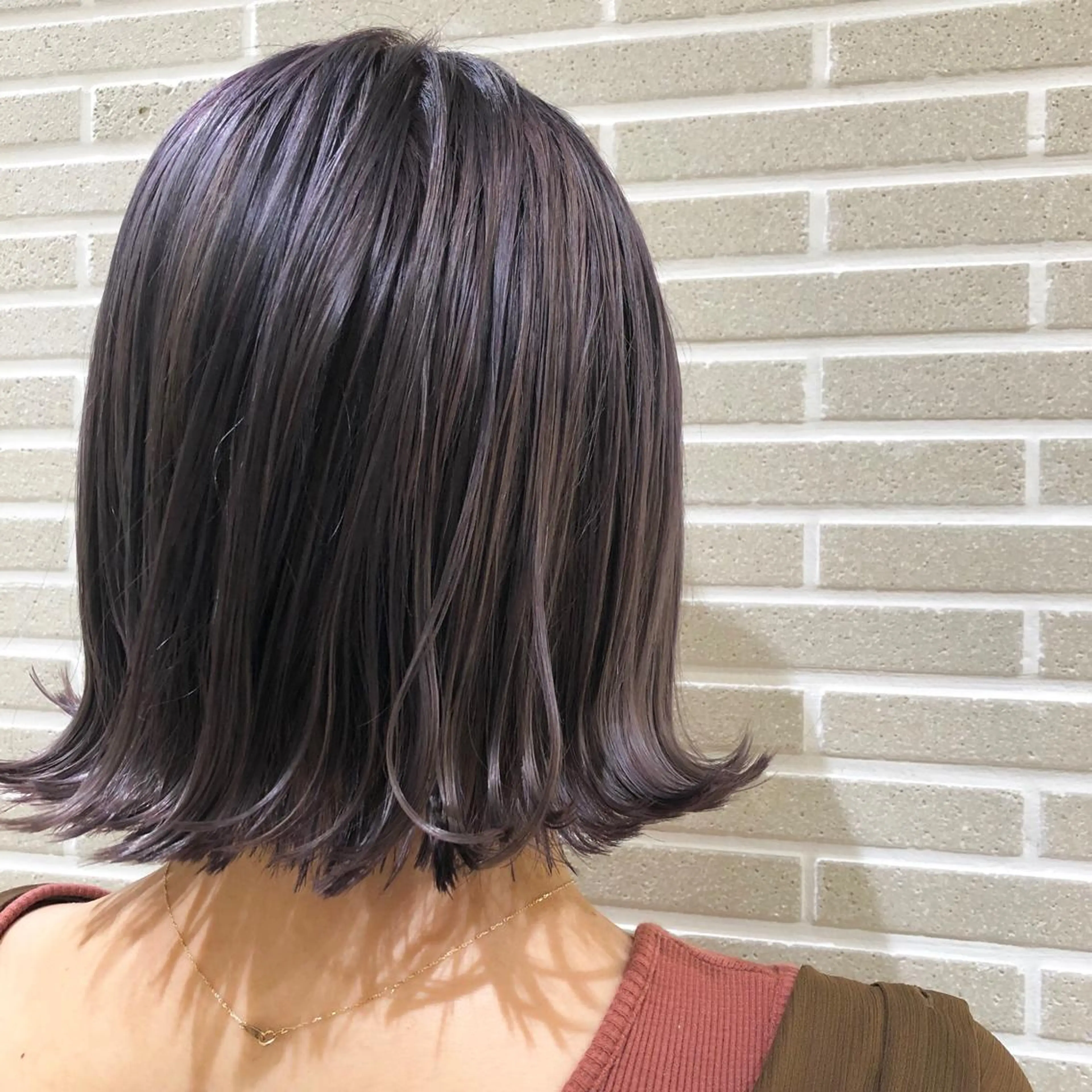 ミディアム カット ヘアカラー トリートメント 植田 菜月のヘアスタイル