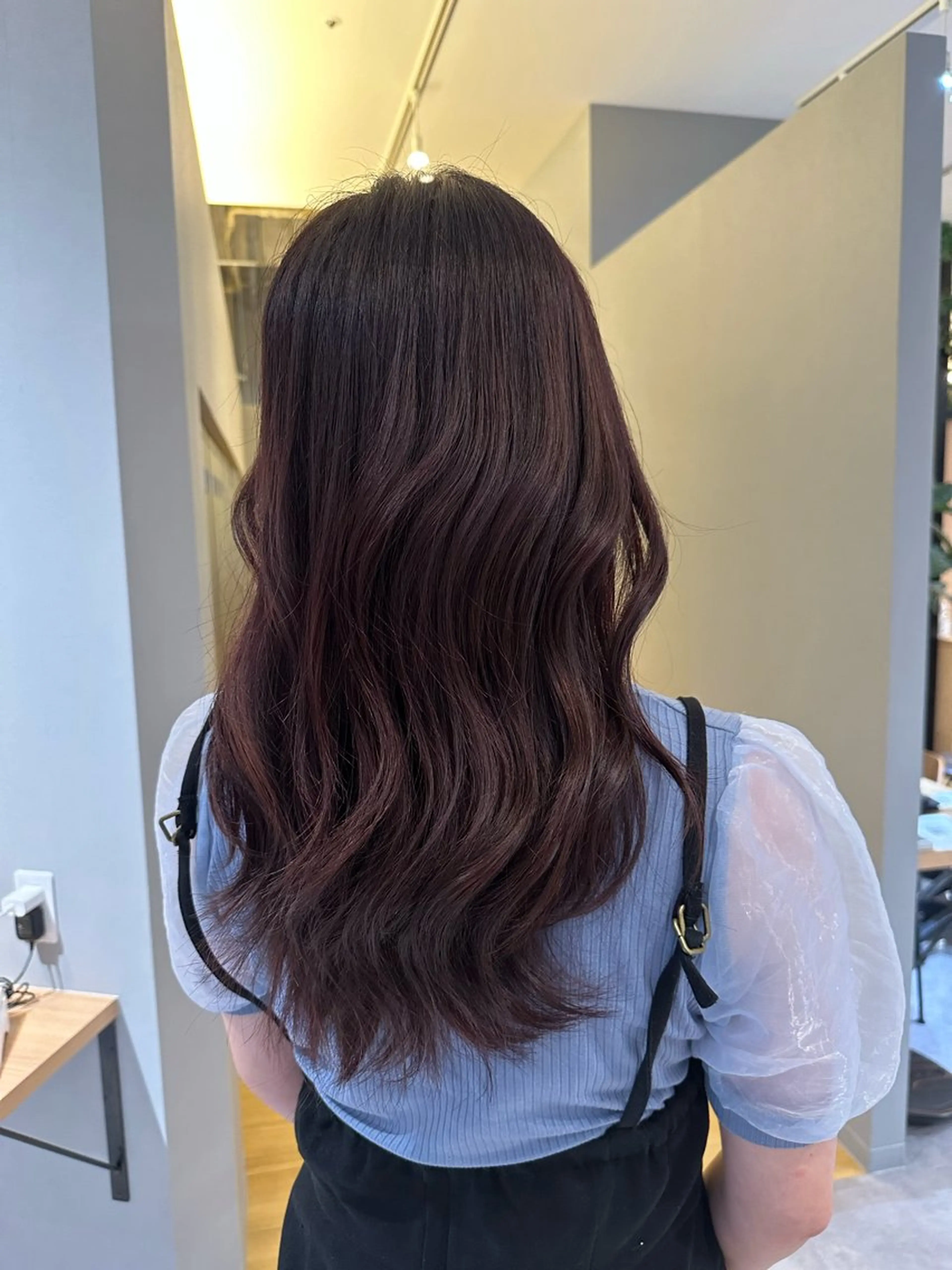 セミロング カラー 中尾 碧斗のヘアスタイル