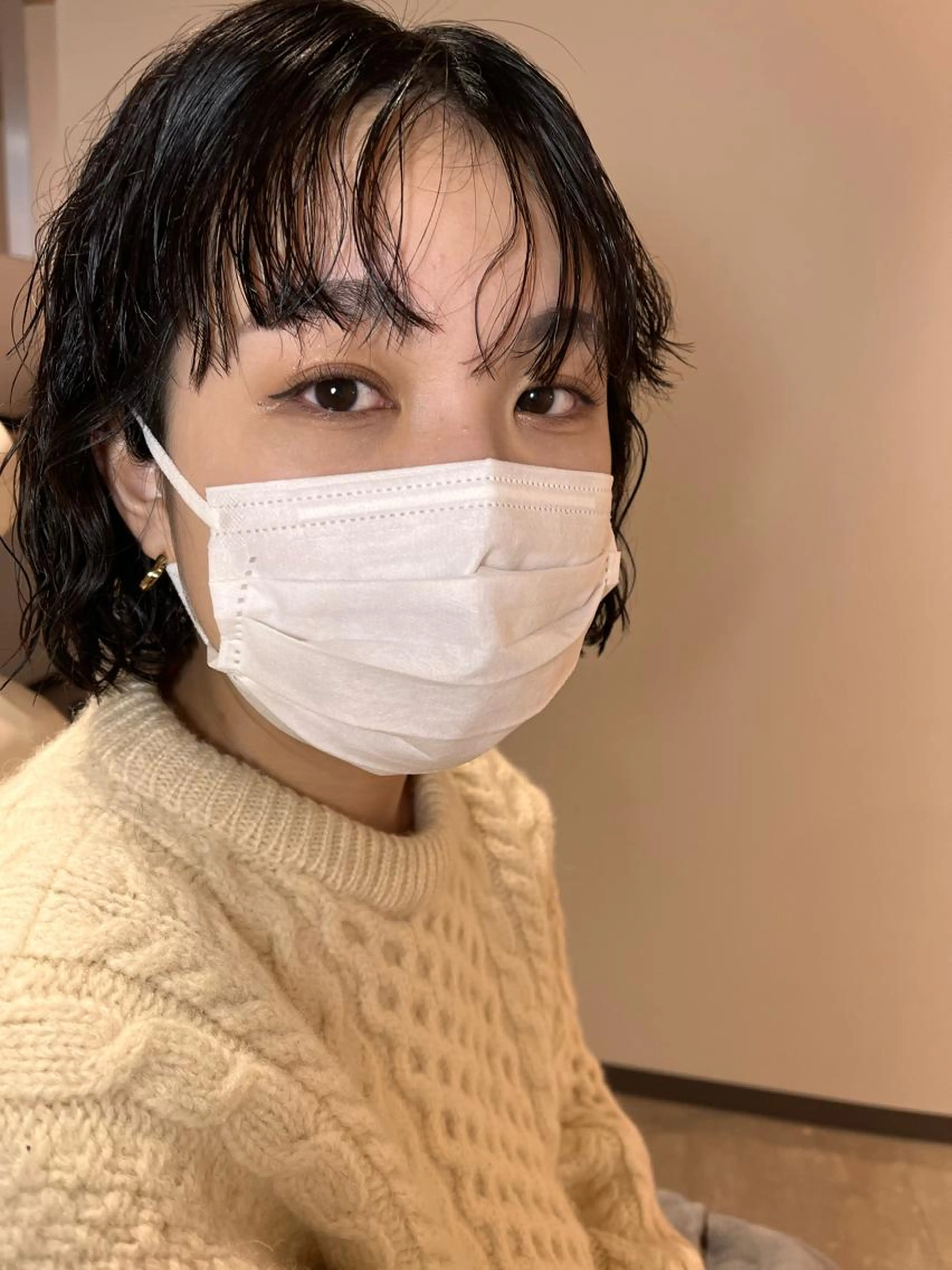 【ニュアンスカラーエクステ】フラットラッシュ ​〜​100本の写真