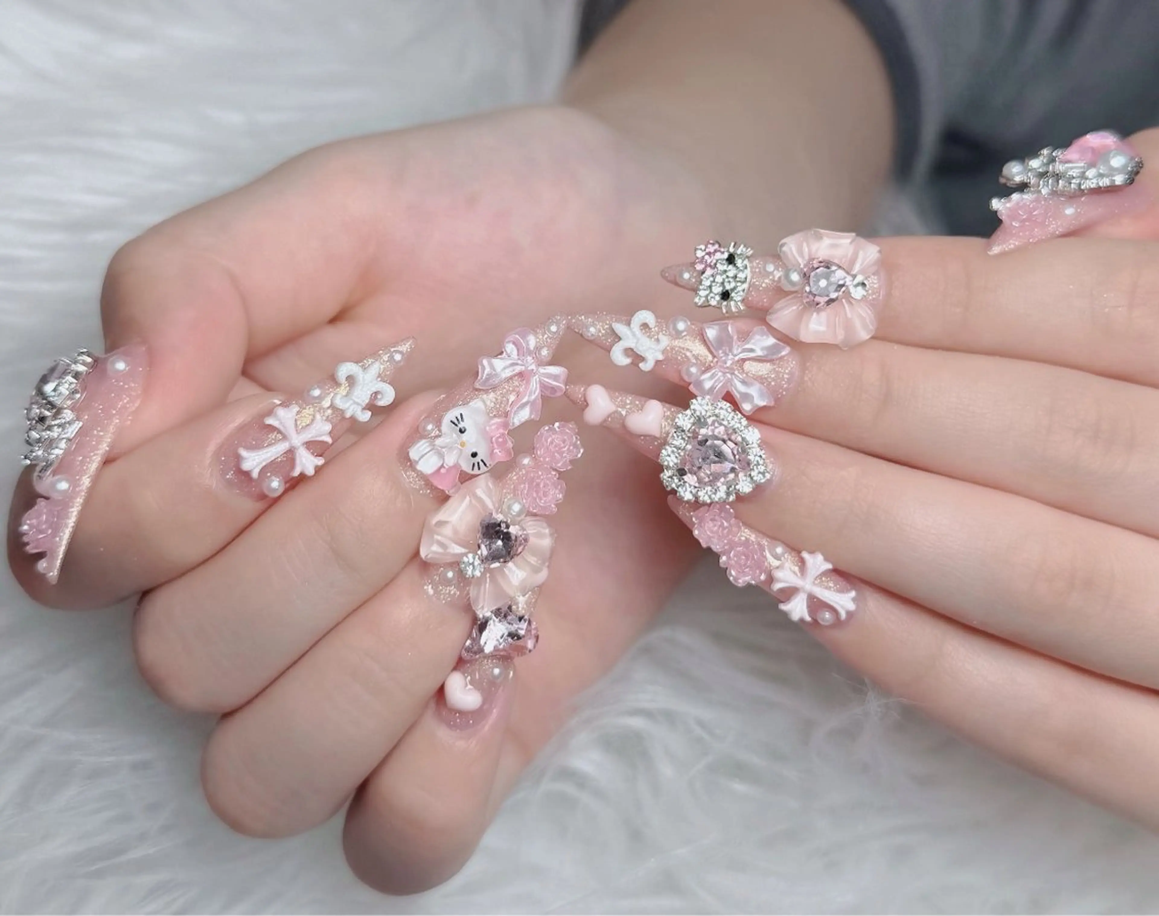 ネイル アートネイル 韓国ネイル 持ち込み ワンホンネイル ハンドネイル Lenie Nail Salonのネイルデザイン