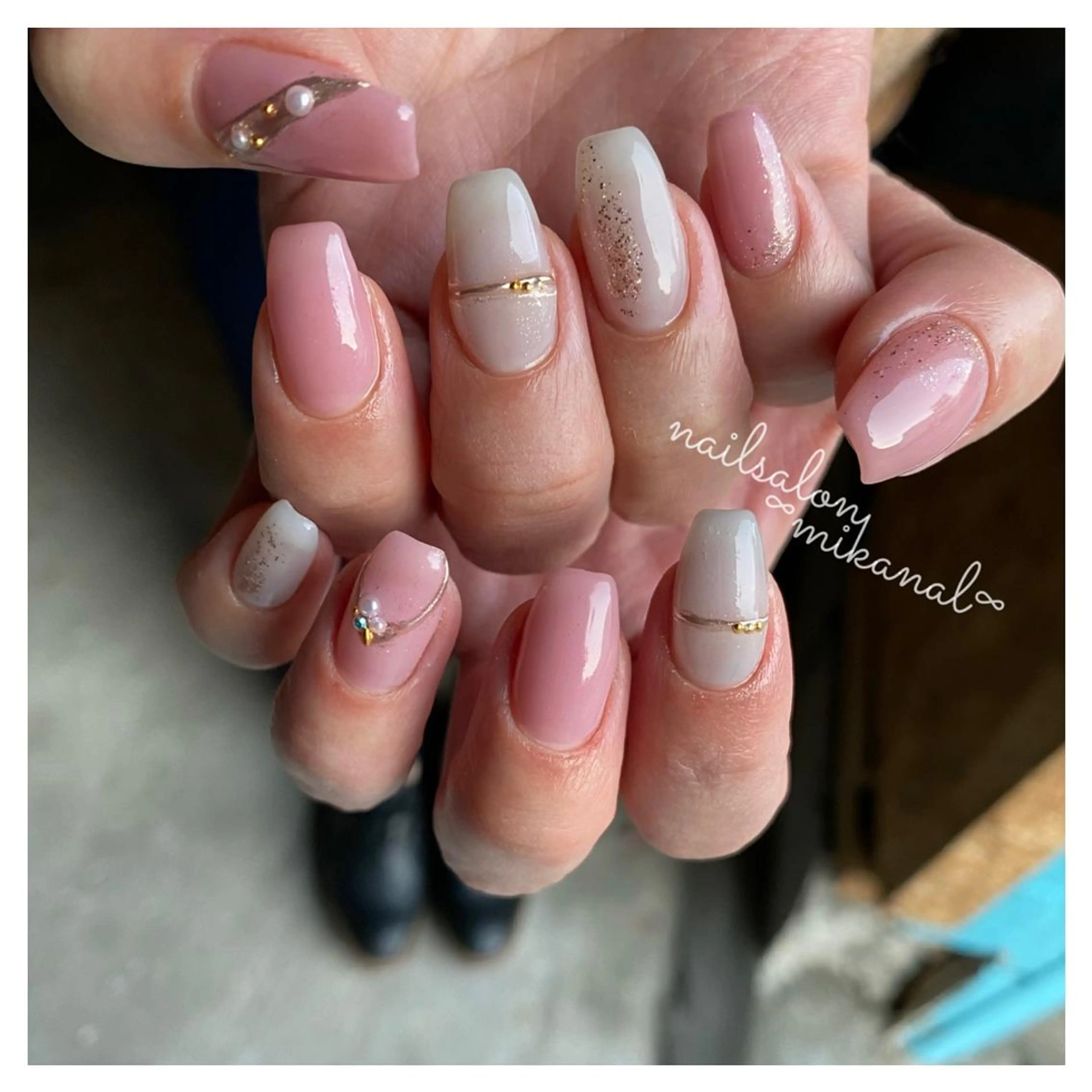 ネイル ハンドネイル nailsalon ∞ ﾐｶﾅﾙ ∞のネイルデザイン